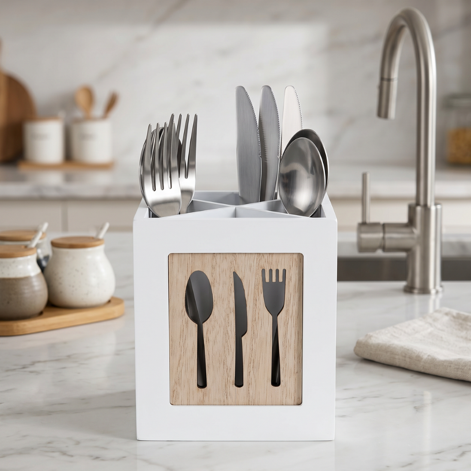 Organizador De Servicios Cubiertos De Cocina Porta Servicios-2