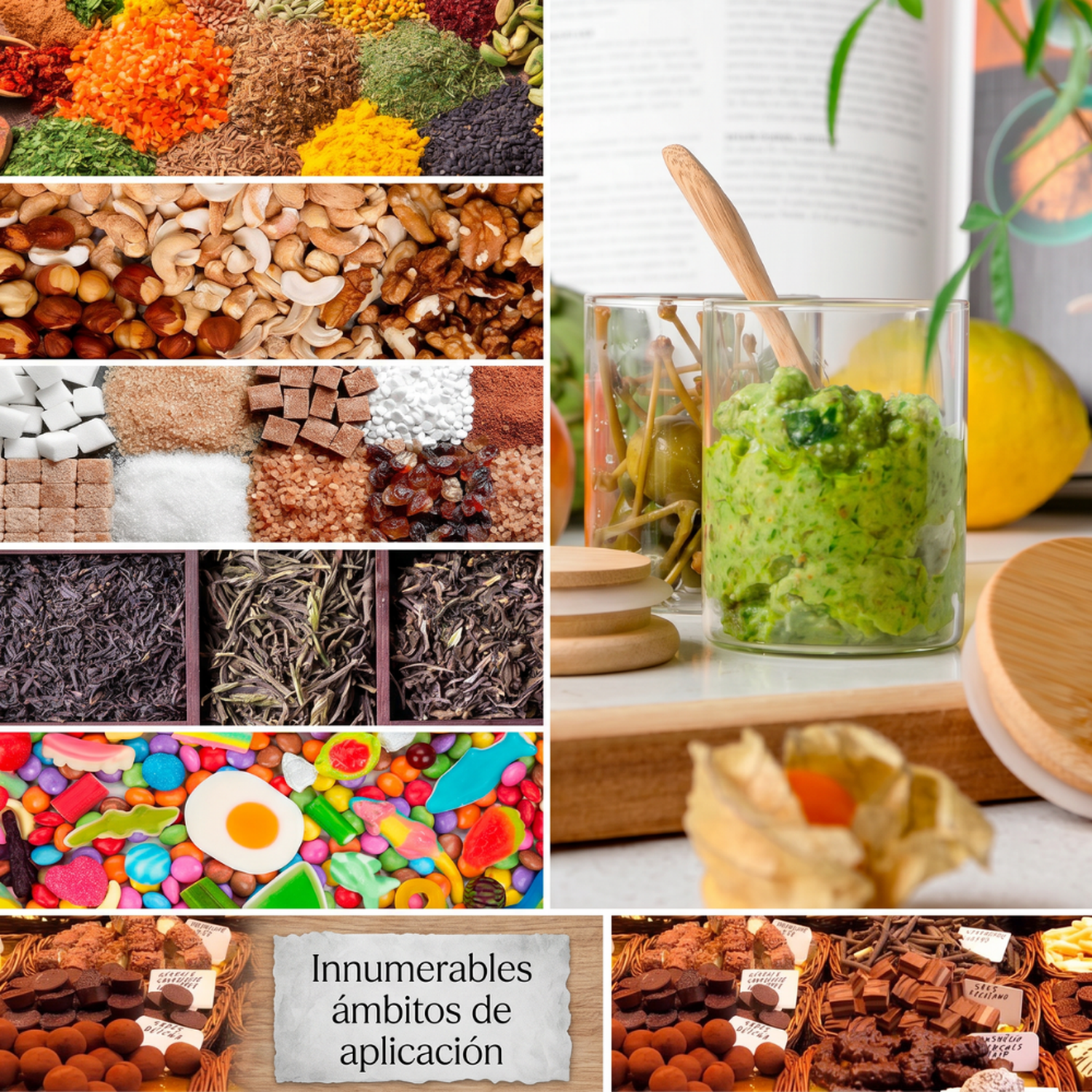 Set 12 Frascos de Especias Condimentos Con Tapa Bambu Cocina-2