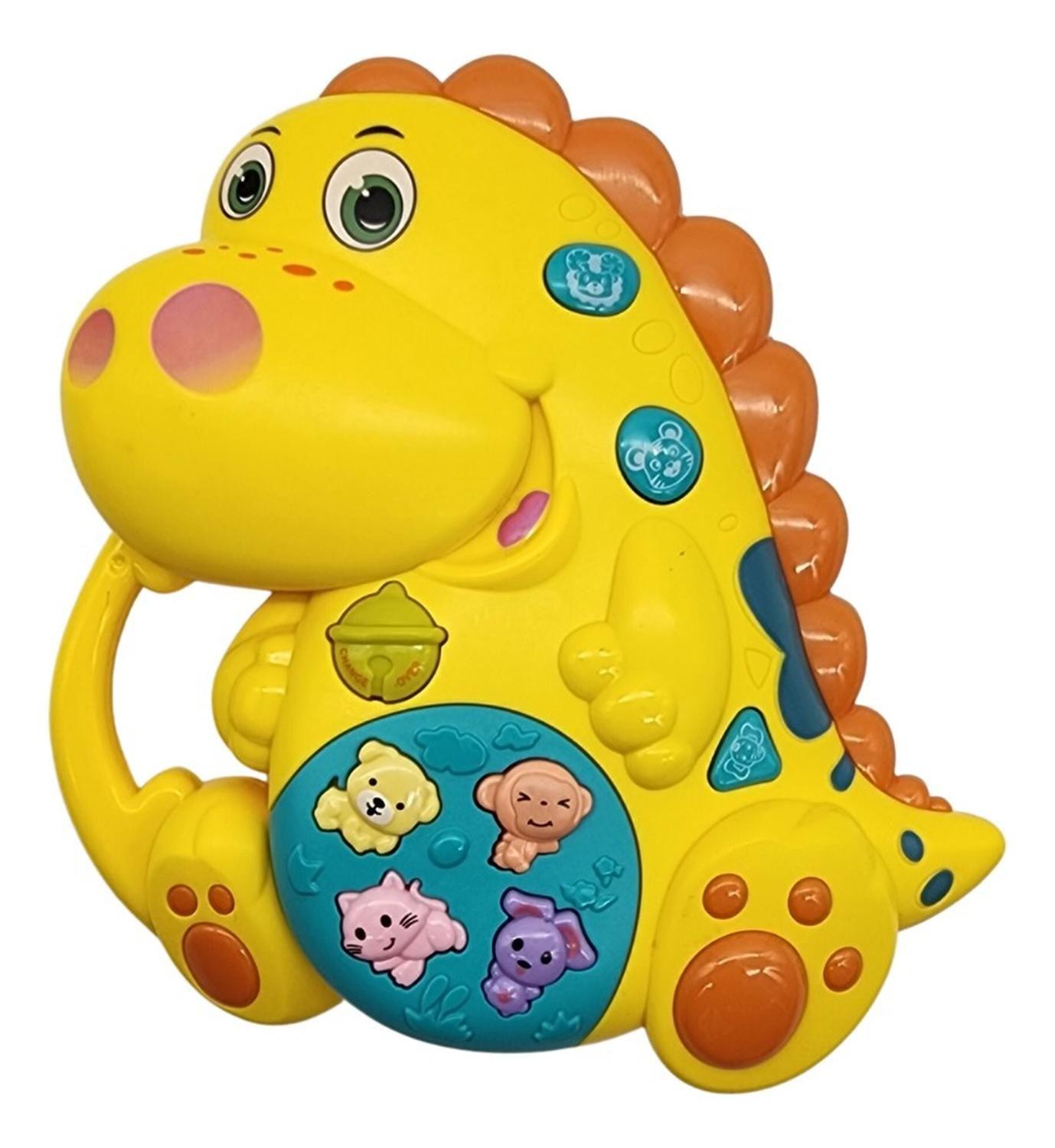 Juguete Piano Musical Con Luces Sonidos Animales Dinosaurio-0