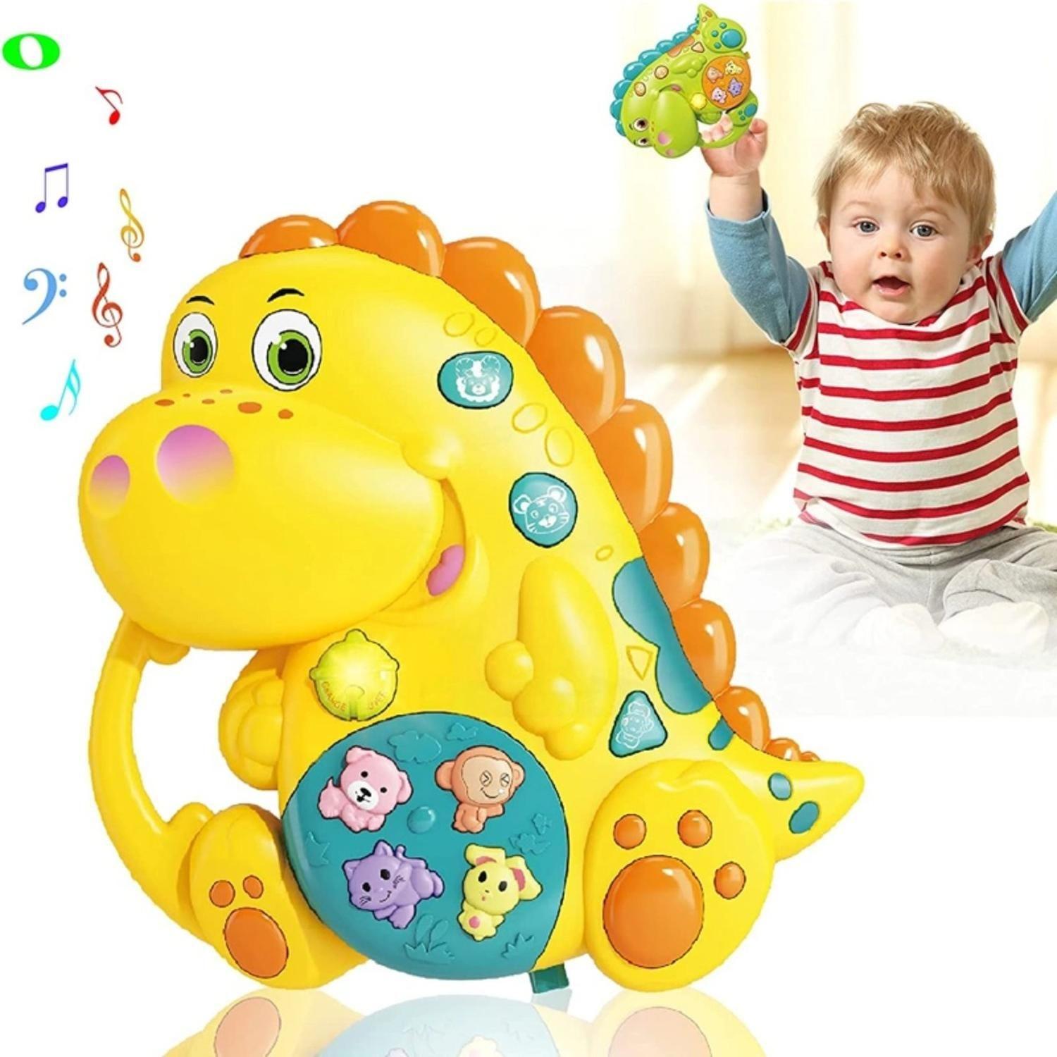 Juguete Piano Musical Con Luces Sonidos Animales Dinosaurio-2