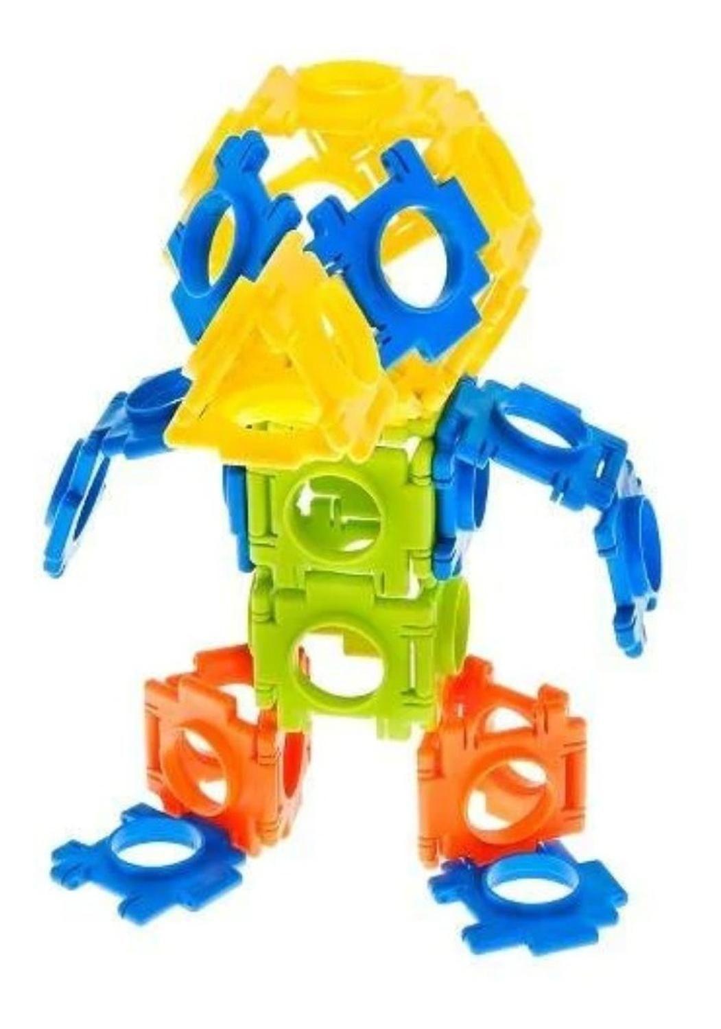 Set Bloques Armables Cuadrados Múltiples Figuras Posibles-6