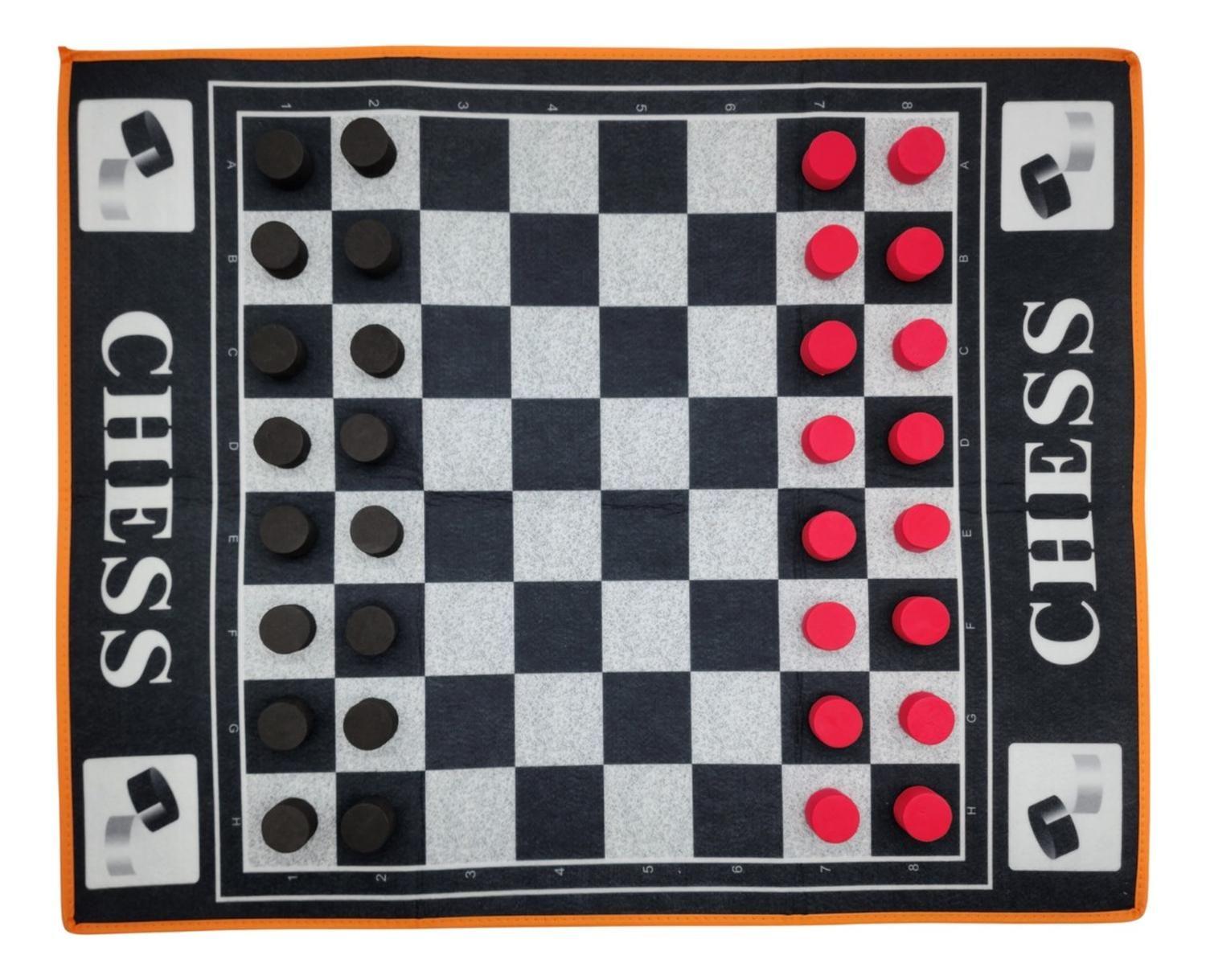 Juego Tablero Juego De Damas Alfombra De Entretención Niños-3