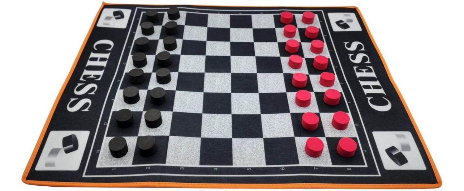 Juego Tablero Juego De Damas Alfombra De Entretención Niños-5