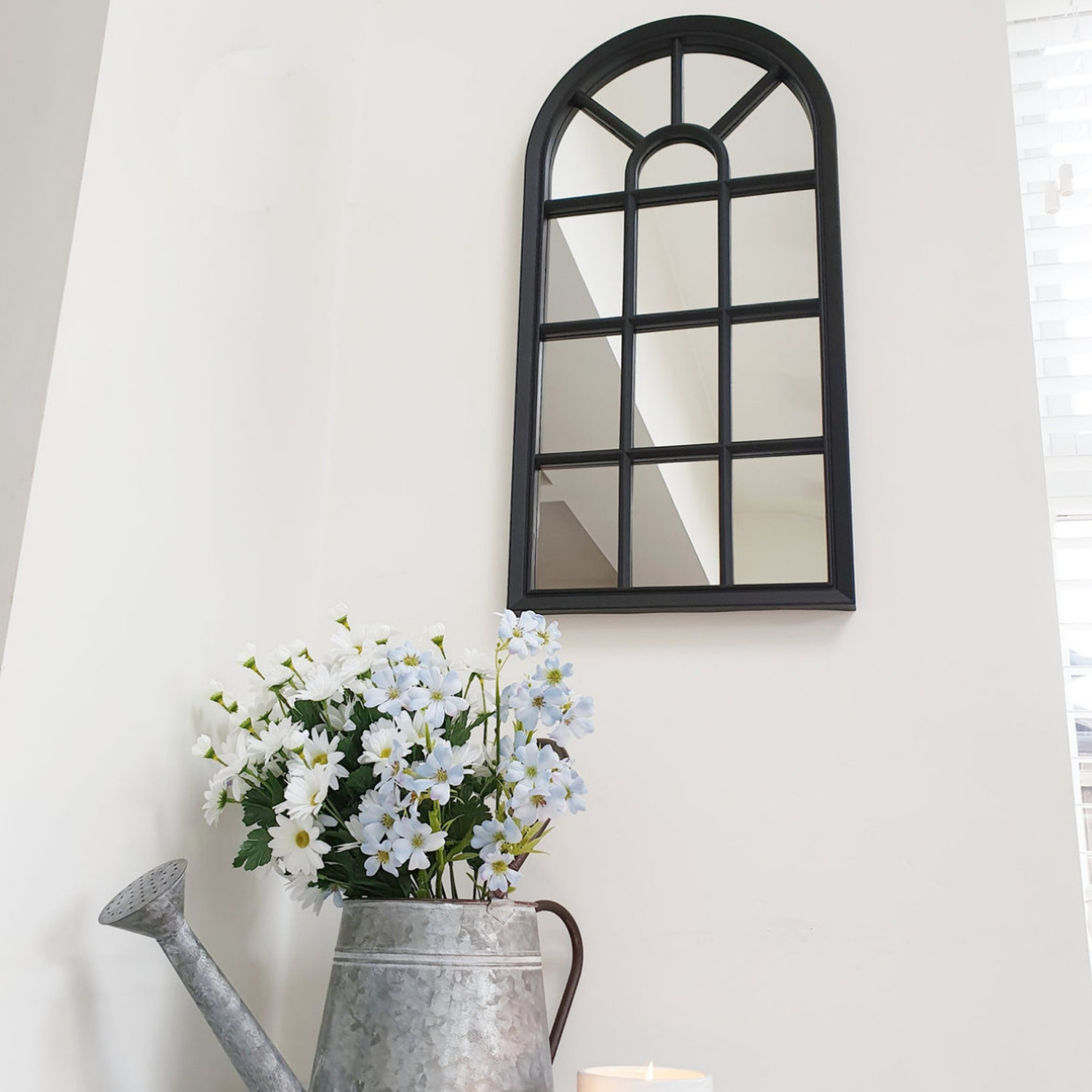 Marco Espejo Decorativo Forma De Ventana Vintage Alargado N-4