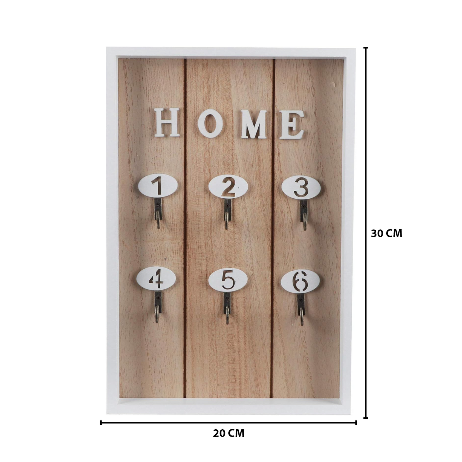 Porta Llave De Madera Cuadro Colgador Decorativo Para Llaves-5
