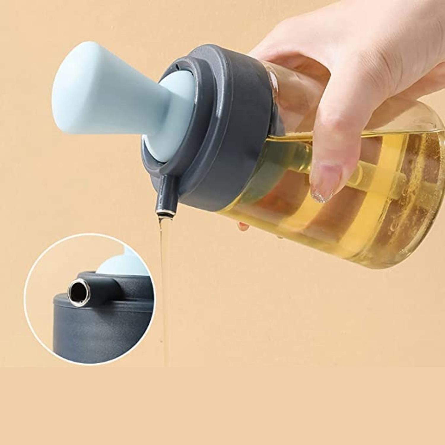 Dispensador De Aceite 2 En 1 Dosificador Botella De Vidrio-3