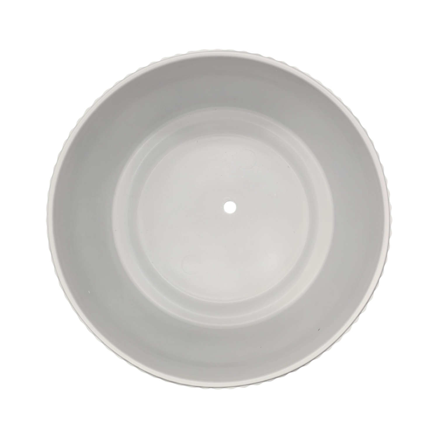Macetero Maceta De Ceramica Blanco Lineas Verticales Pequeño-5
