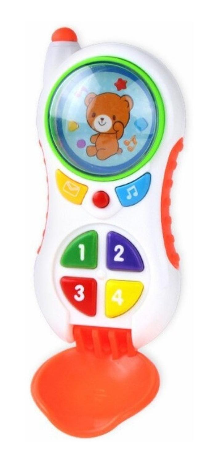 Teléfono Celular Bebe Juguete Fono Luz Sonidos Y Botones-3