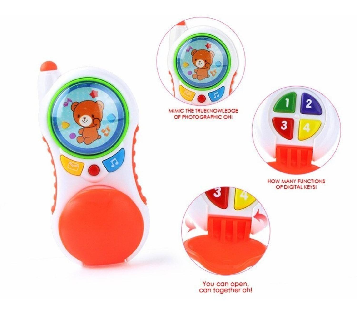 Teléfono Celular Bebe Juguete Fono Luz Sonidos Y Botones-5