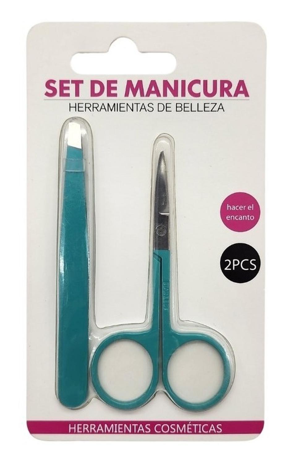 Set Manicura Tijera Para Cutícula Y Pinza Depilación-2