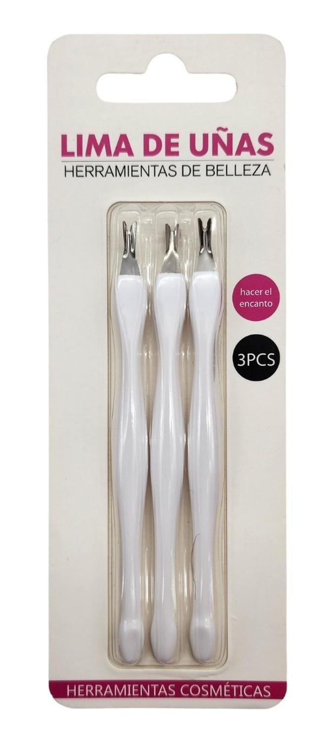 Set 3 Corta Cutículas Para Manicura Mango De Color-2