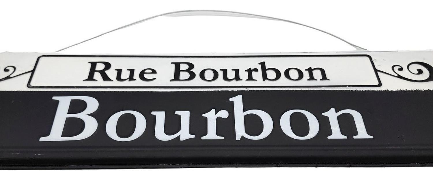 Cartel Letrero Metálico Vintage Bourbon Adorno Para Pared-2