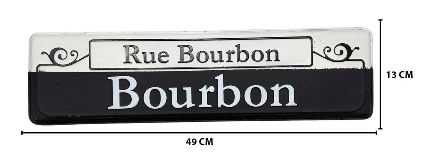 Cartel Letrero Metálico Vintage Bourbon Adorno Para Pared-3