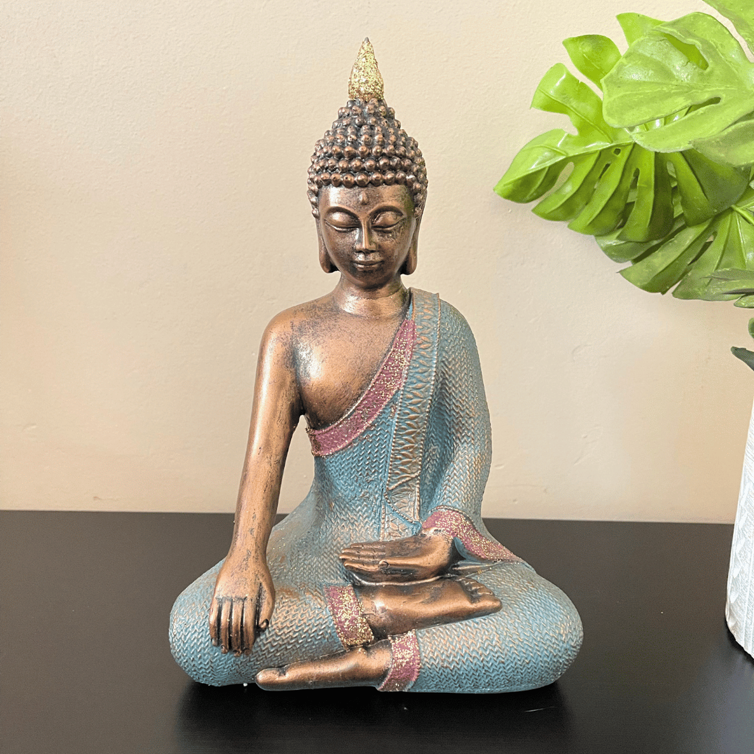 Estatua Figura De Buda Decorativa Buda Meditando Meditacion-5