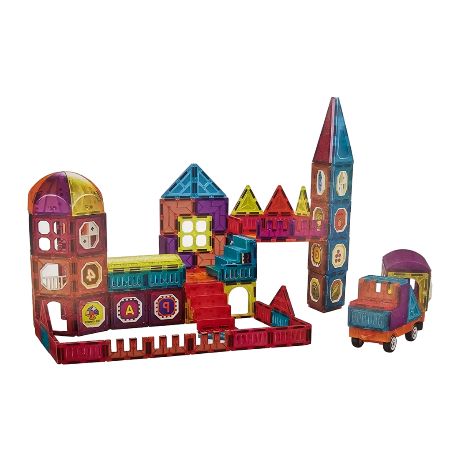 Set De Construccion Magnetico Piezas Magneticas 32 Piezas-7