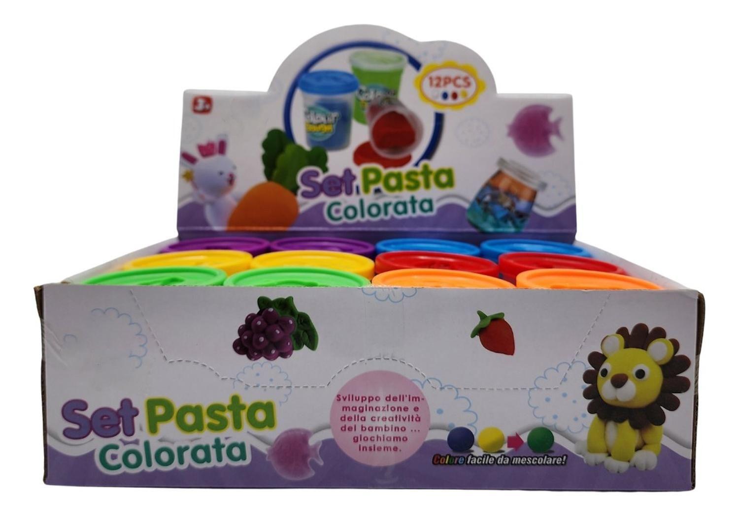 Set De Masas Caja Grande 6 Colores 12 Unidades Plasticina-1