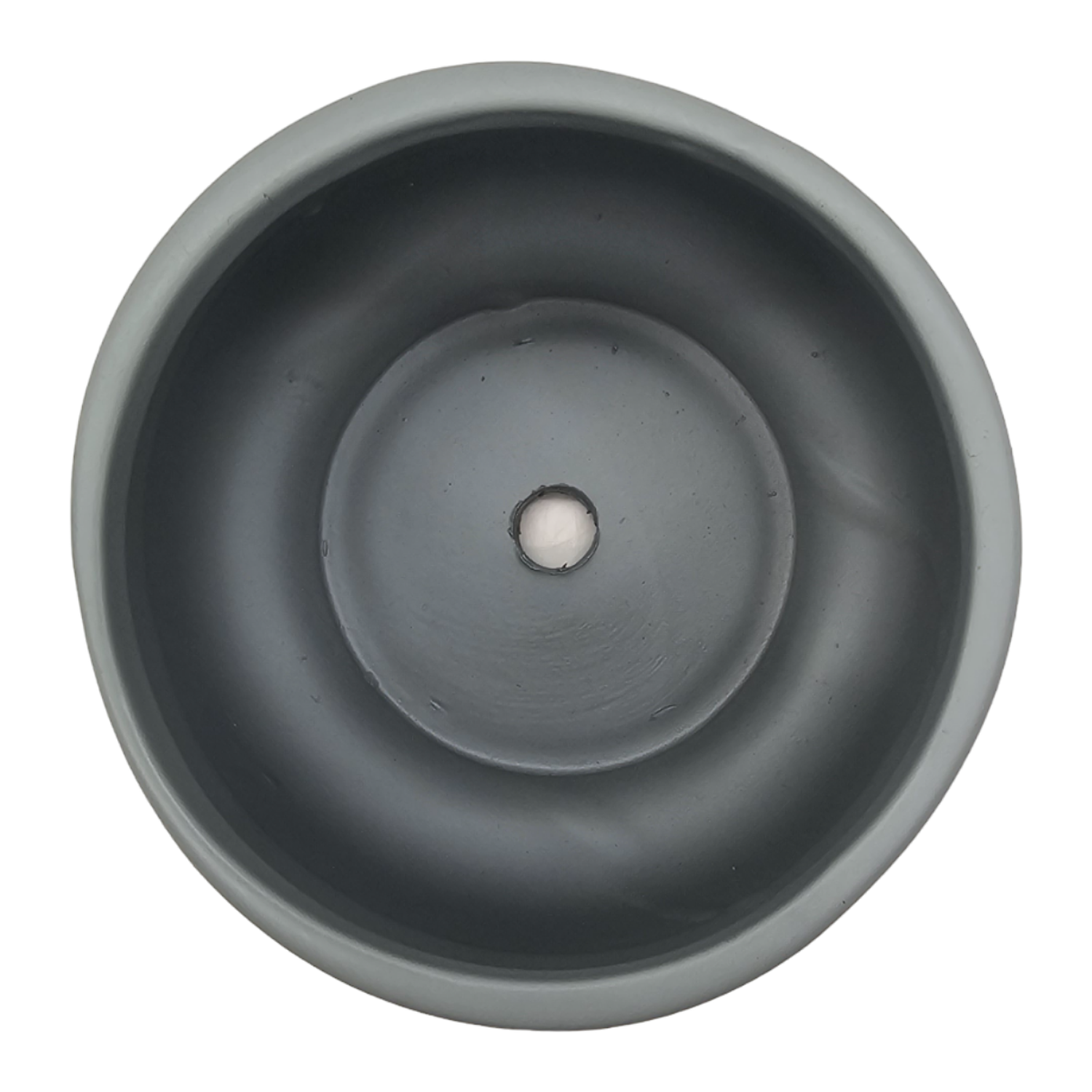 Set 3 Macetero Maceta Acabado Mate Gris Con Lineas Relieve-5