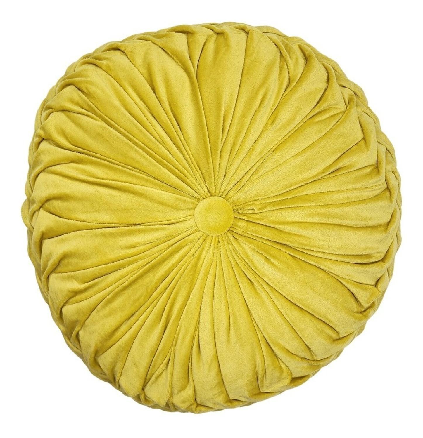 Cojín De Terciopelo Redondo Grande Para Sillón Tela Velvet-0