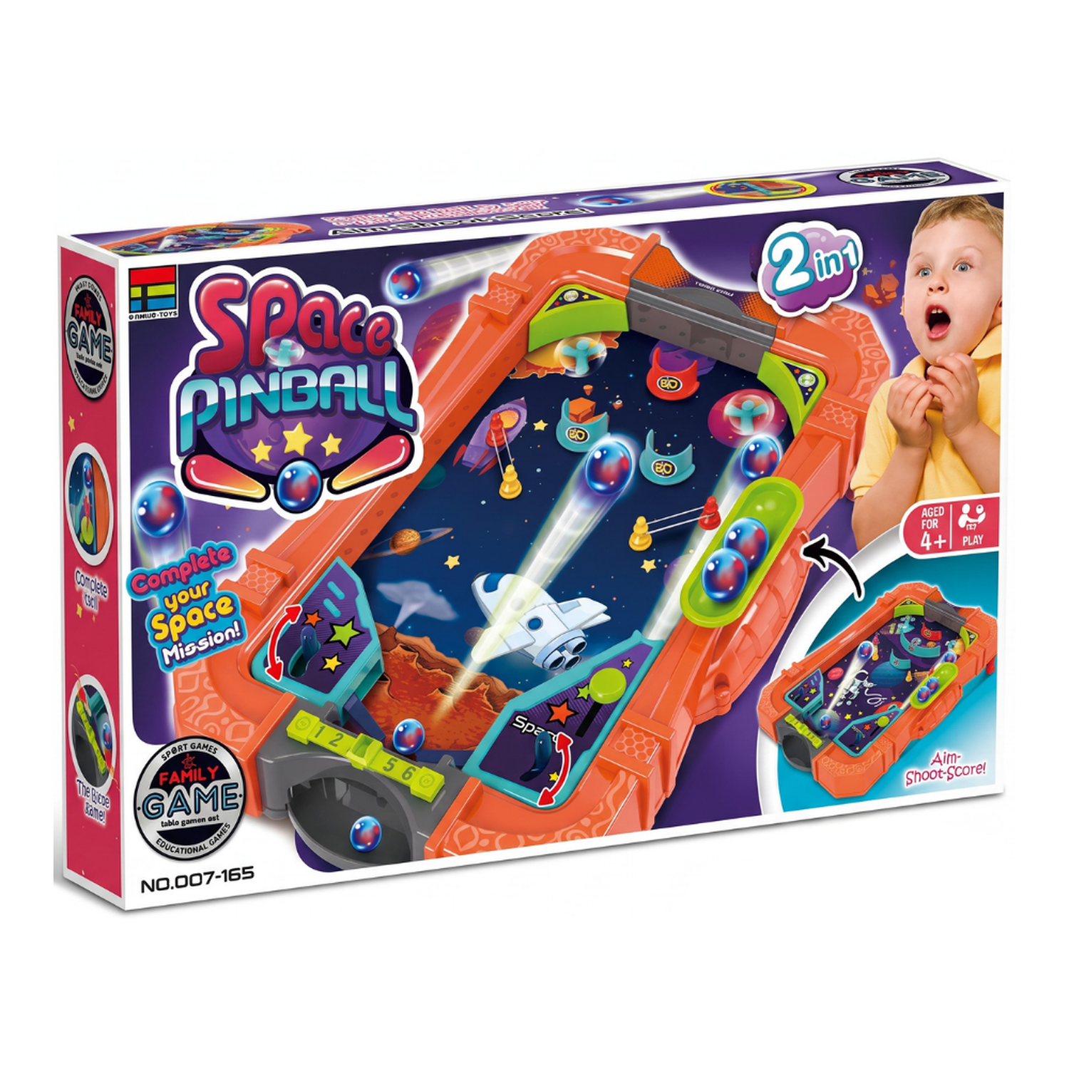 Pinball Space Pinball Doble Arcade Juego De Mesa Para Niños-7