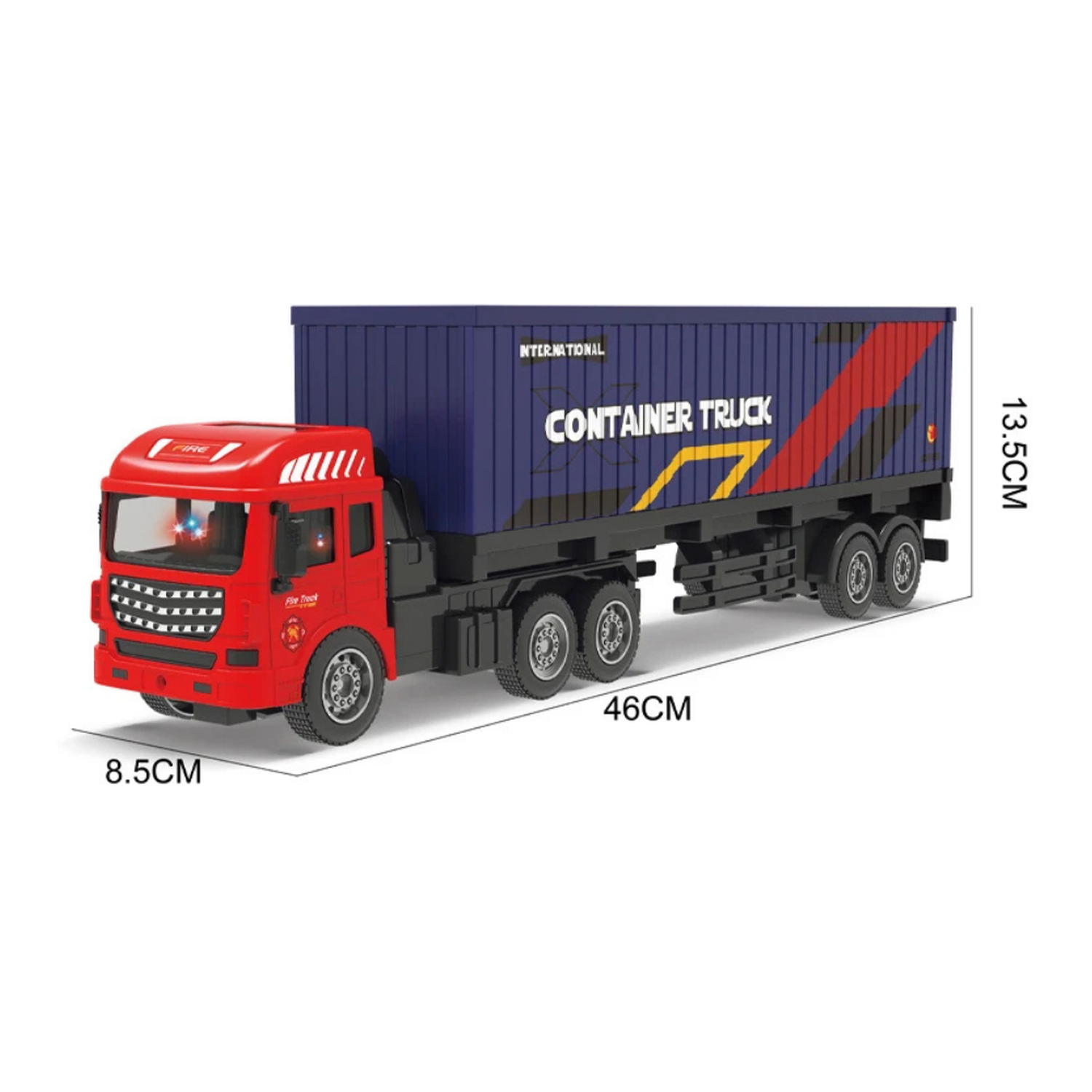 Camion Contenedor A Control Remoto Rc Juguete Con Luces-6