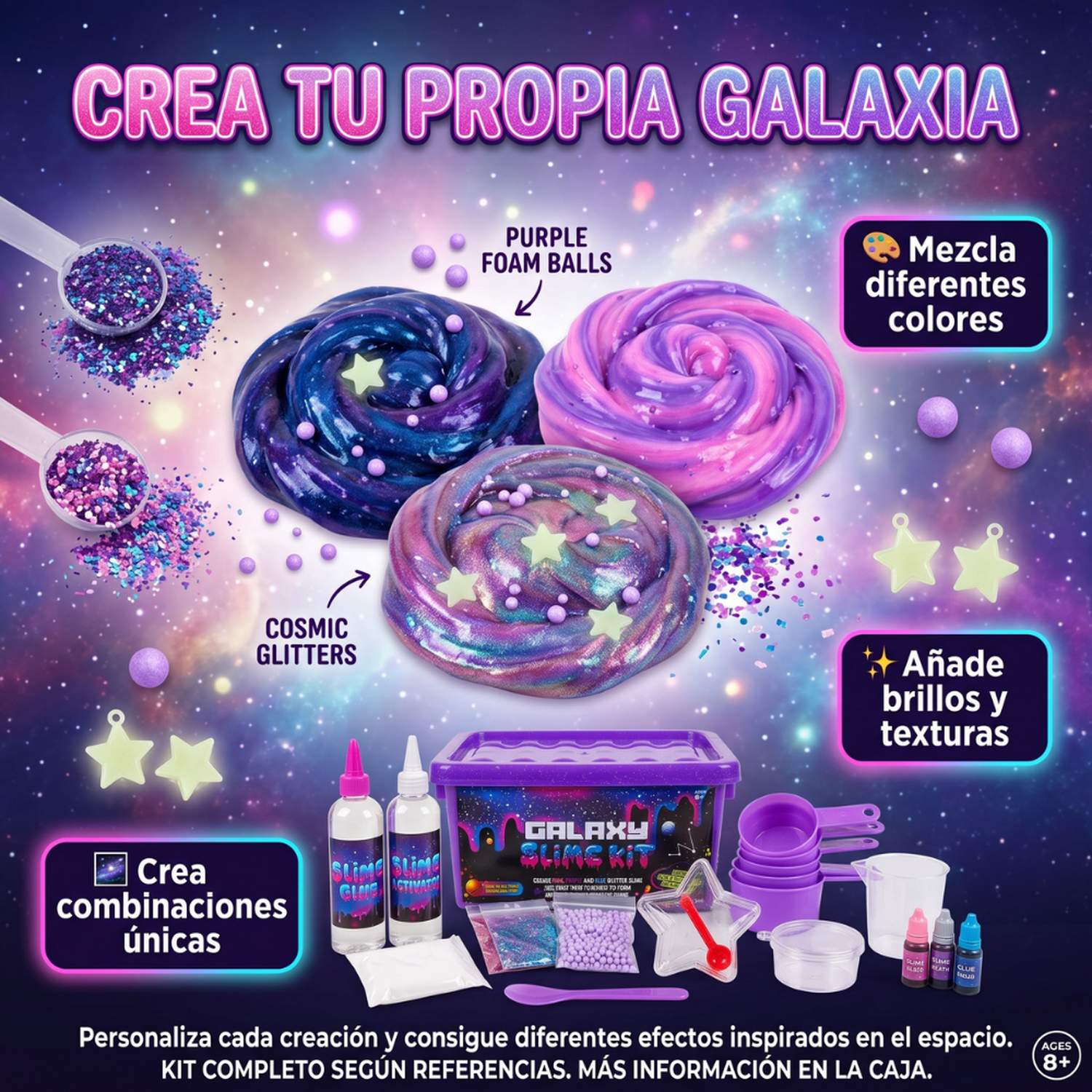 Kit Para Hacer Slime Completo Con Accesorios Y Maletín Infantil-2