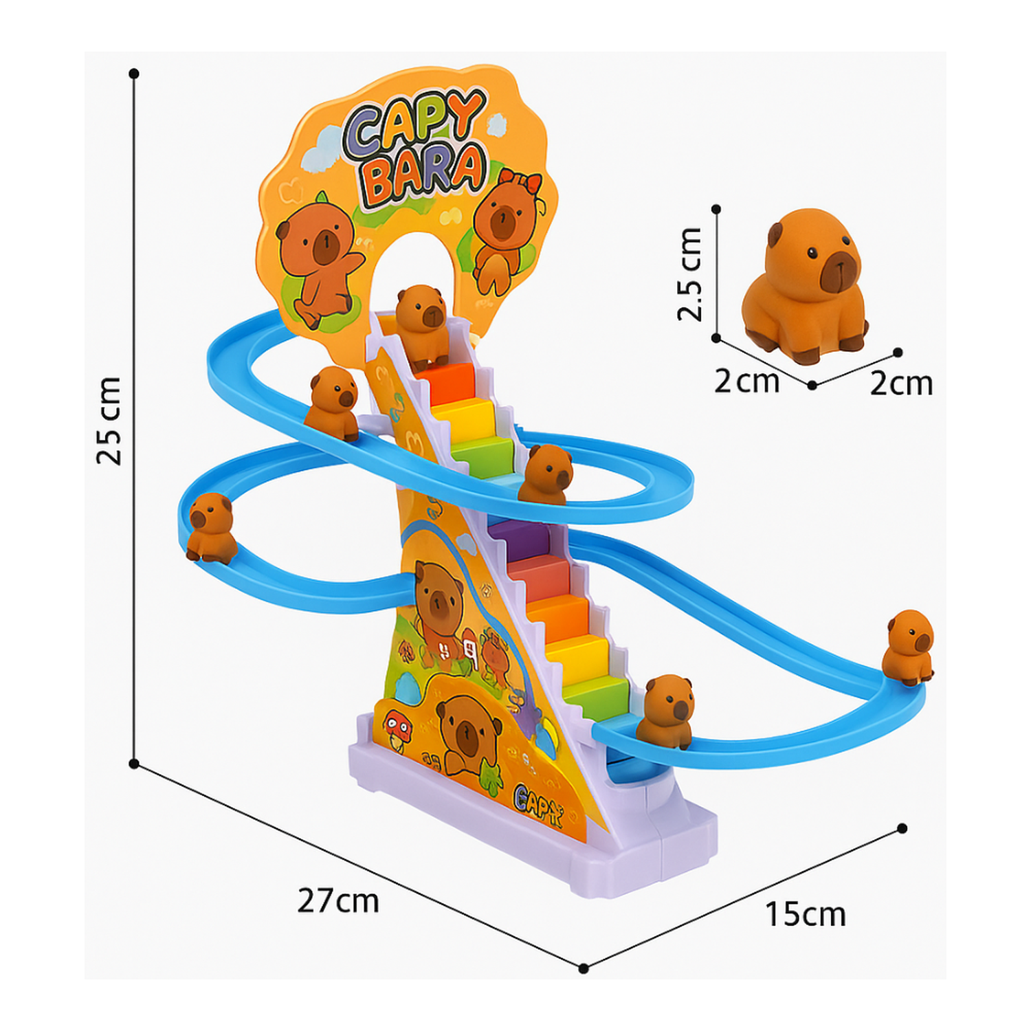 Juguete Pista Capibara New Style Entretenida Tobogán Carrera-3
