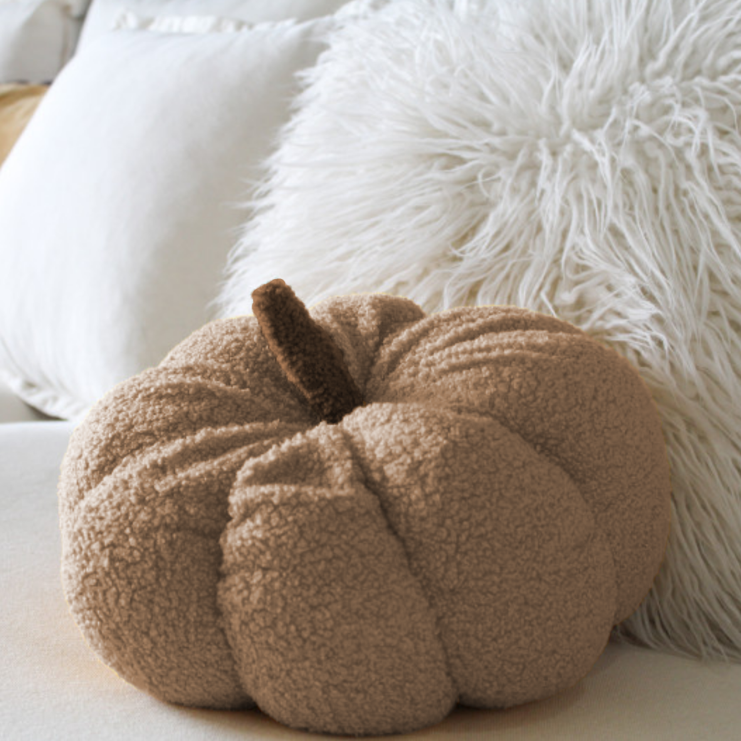 Cojin Decorativo Peluche Forma De Zapallo Calabaza Colores-3