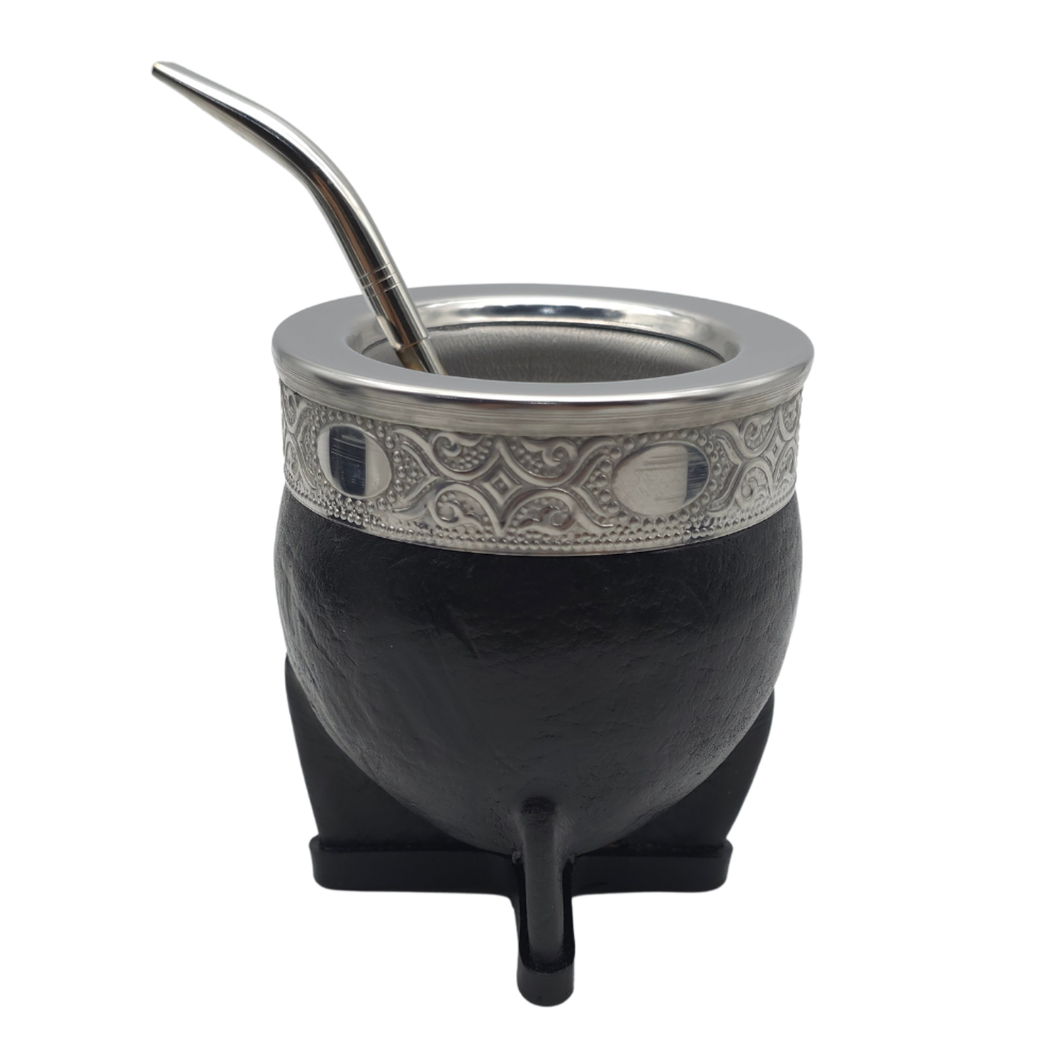 Mate Imperial con Cuero Acero Inoxidable y Virola De Alpaca-1