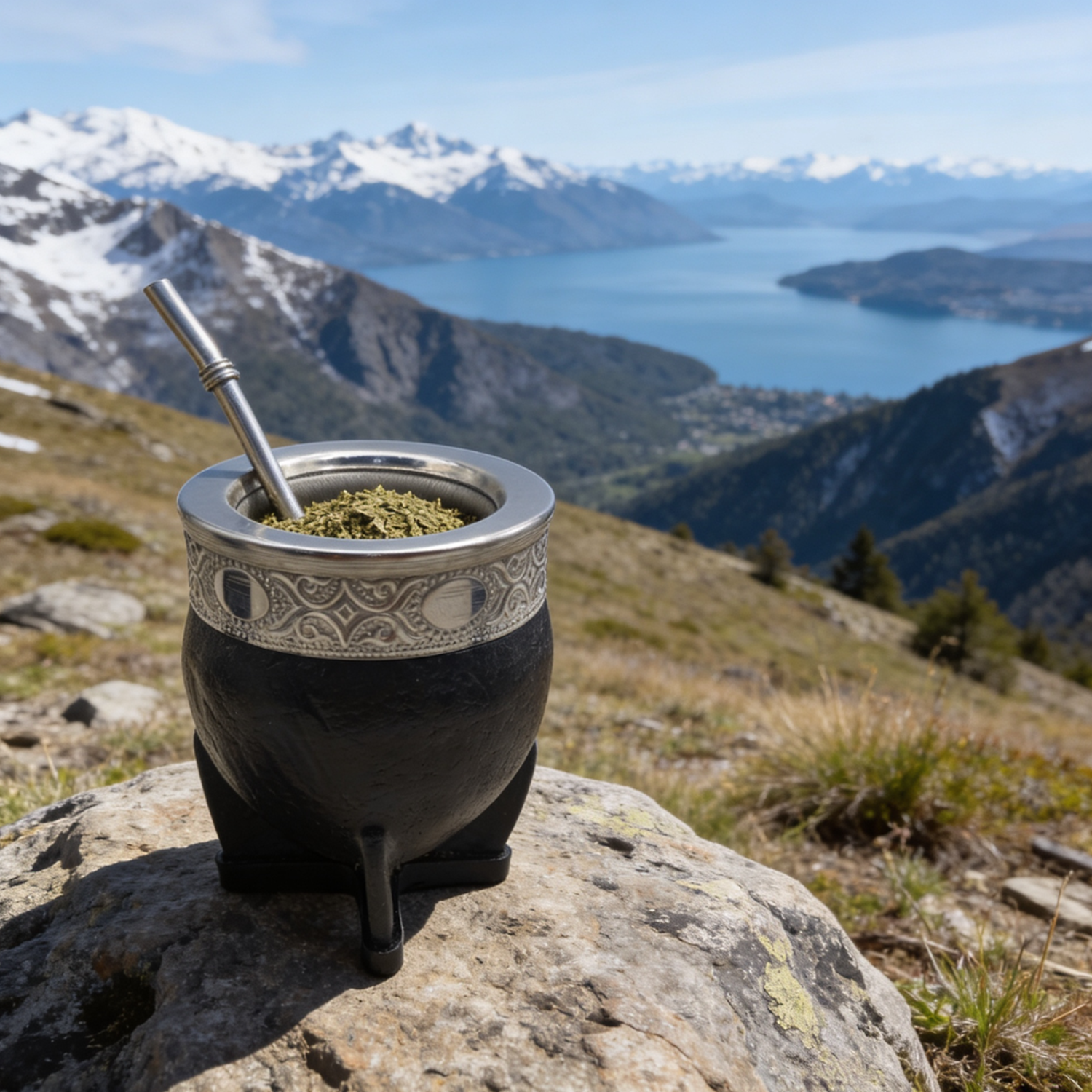Mate Imperial con Cuero Acero Inoxidable y Virola De Alpaca-2