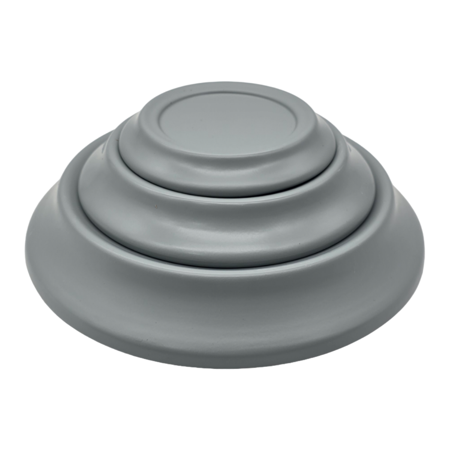 Set 3 Maceteros Maceta De Ceramica Diamante Elegante Gris-5