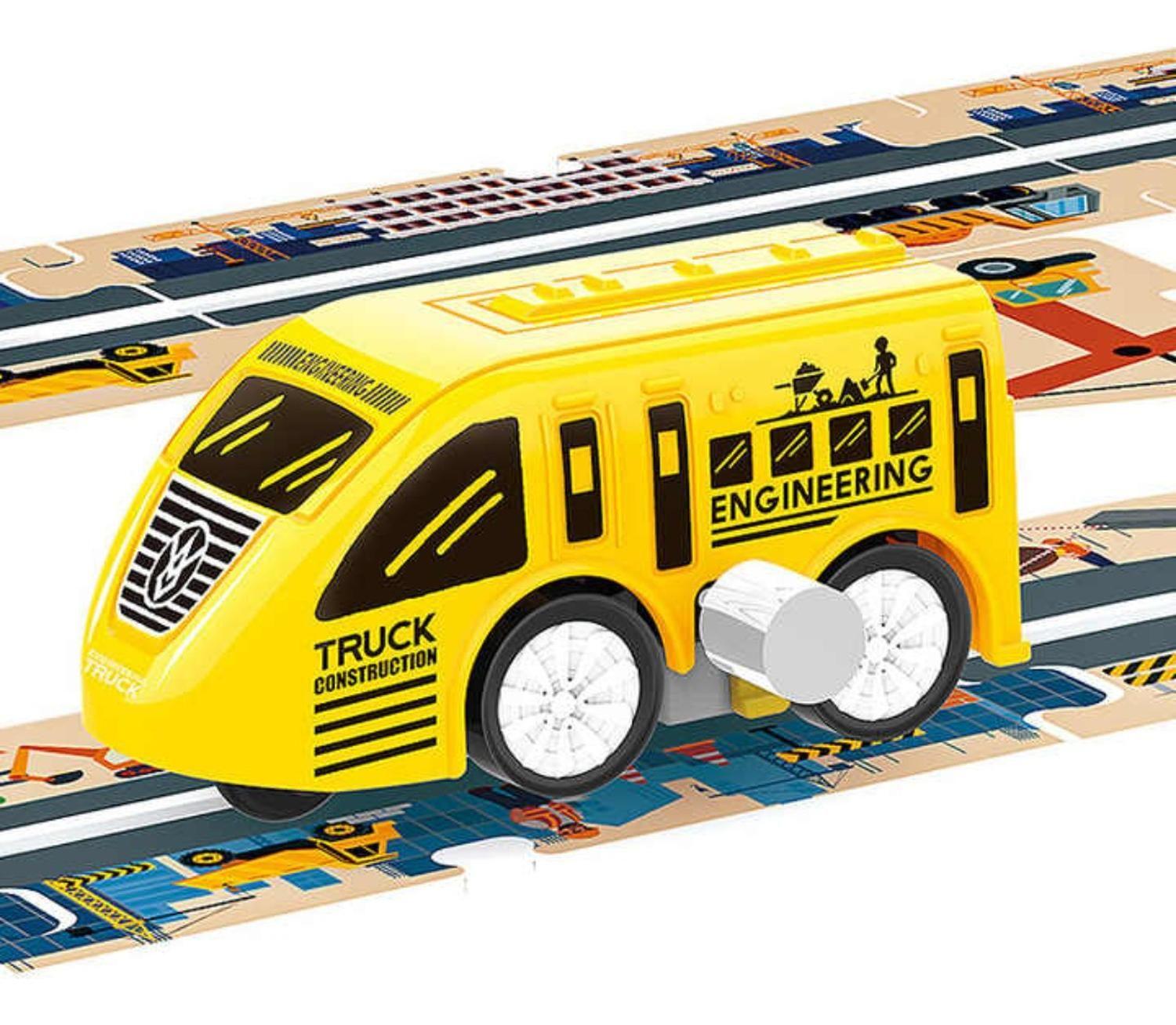 Juguete Pista De Autos Puzzle 44 Piezas Infinitas Formas-4