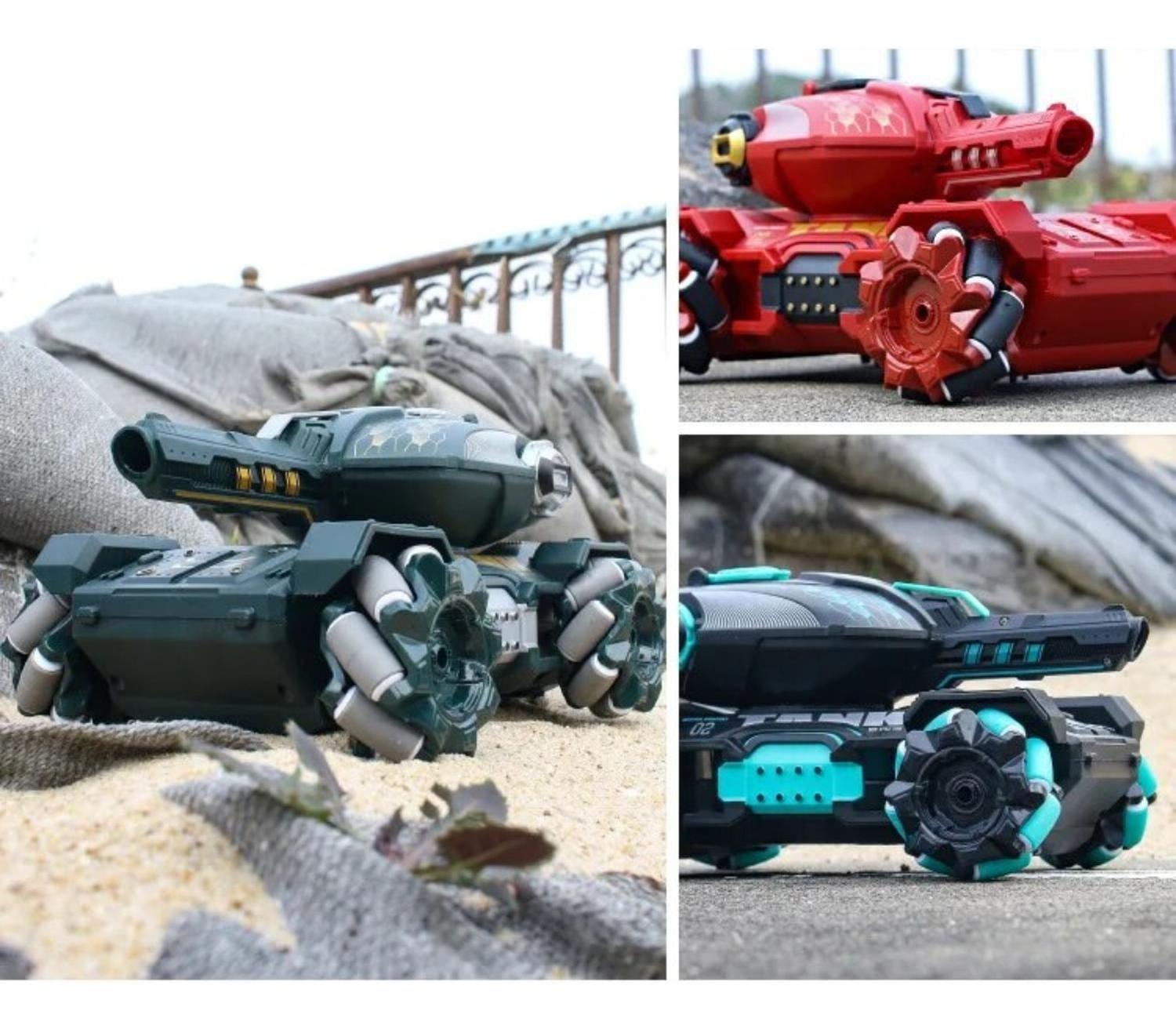 Tanque A Control Remoto Teledirigido Lanza Bolitas De Biogel-8