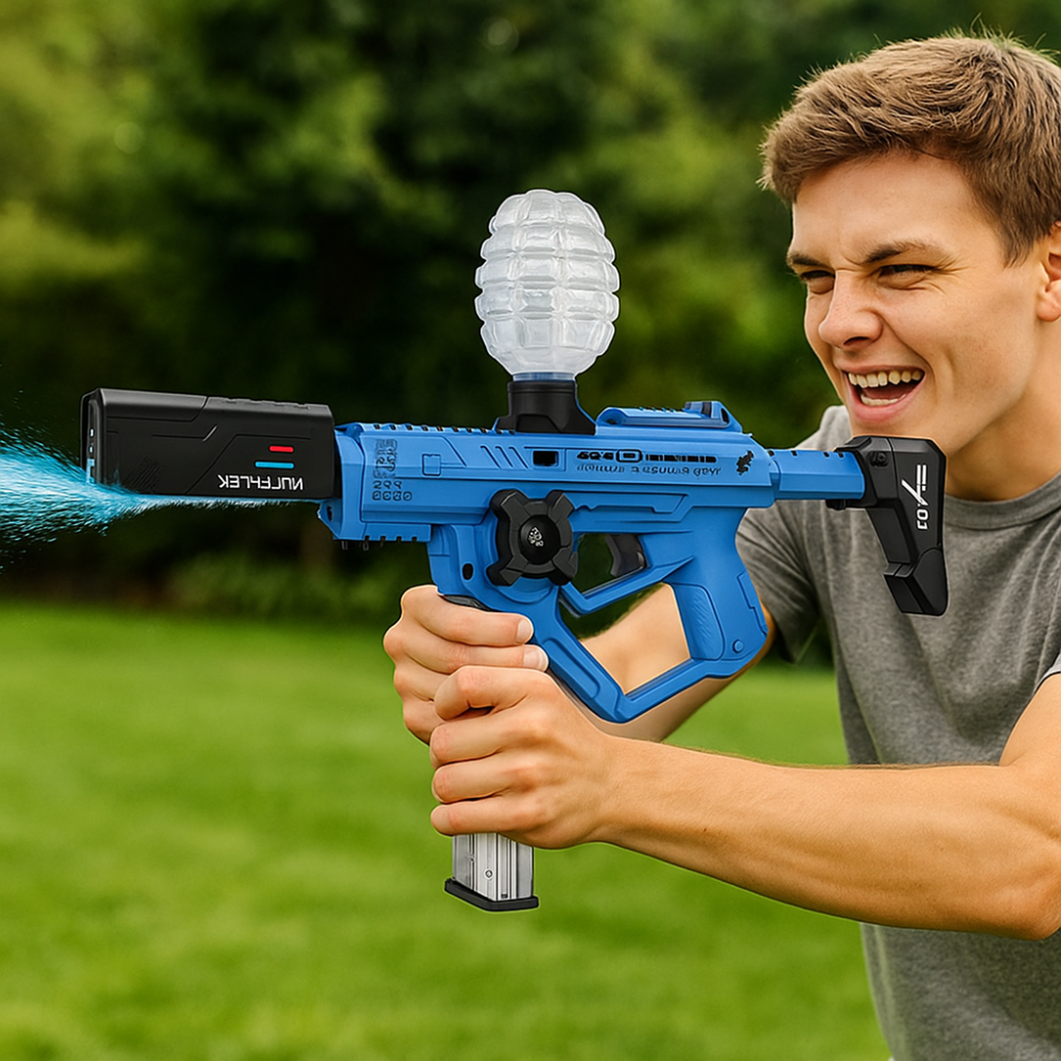 Pistola de Agua Electrica 3 En 1 Vapor Balines Hidrogel-6