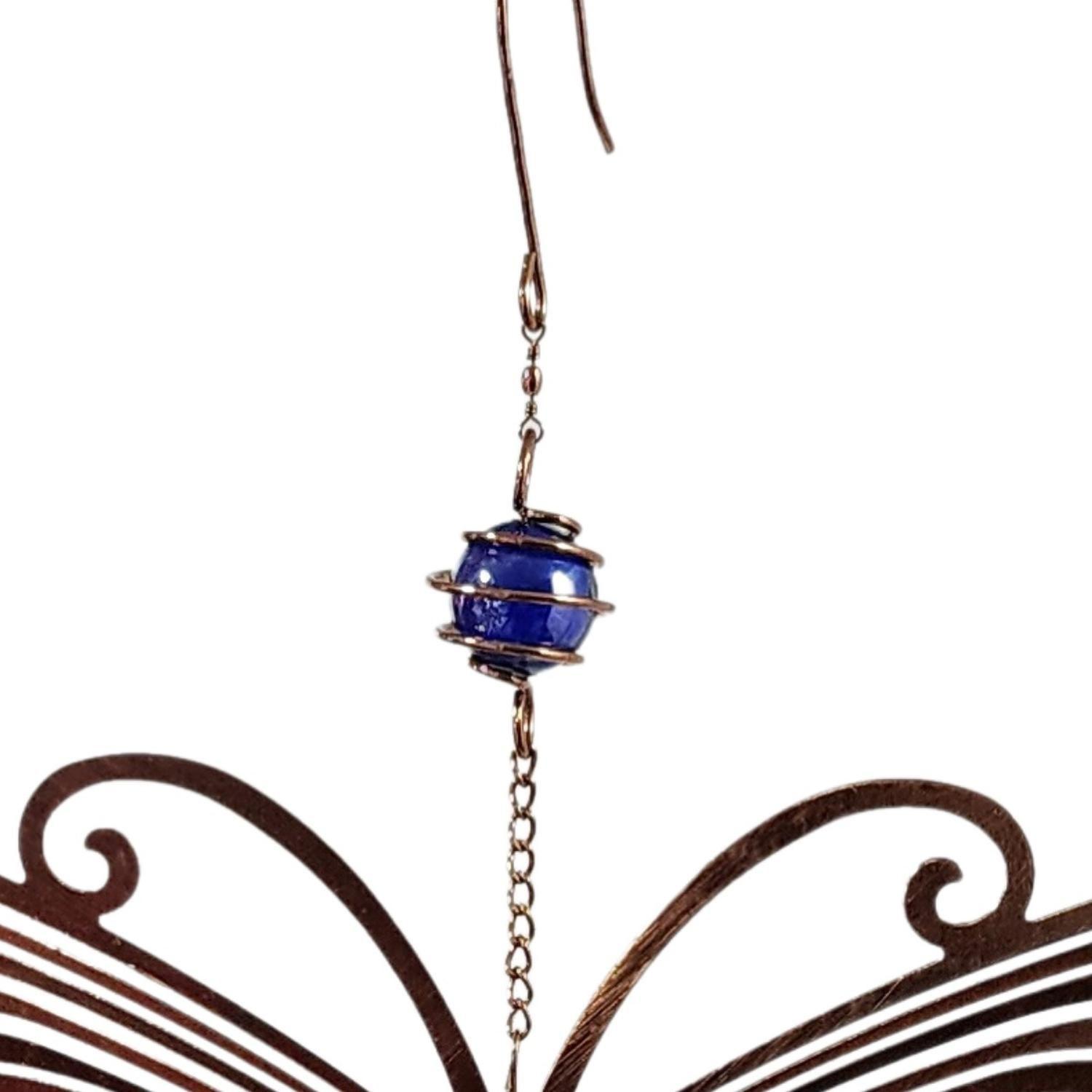 Colgante De Viento Diseño Mariposa De Metal Decoración Hogar-2