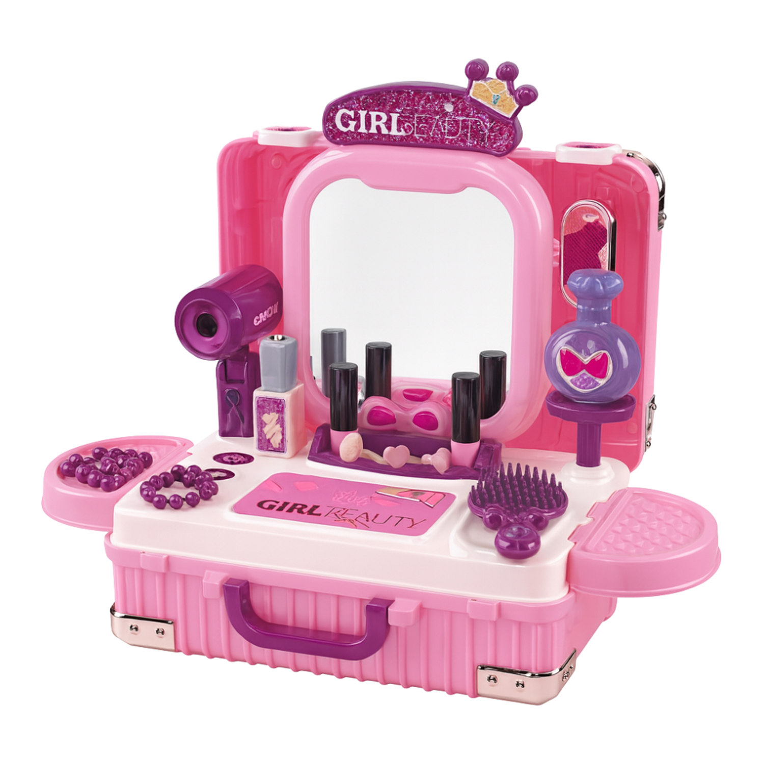 Set Maleta Tocador De Belleza Infantil Con Maquillaje Juguete-4