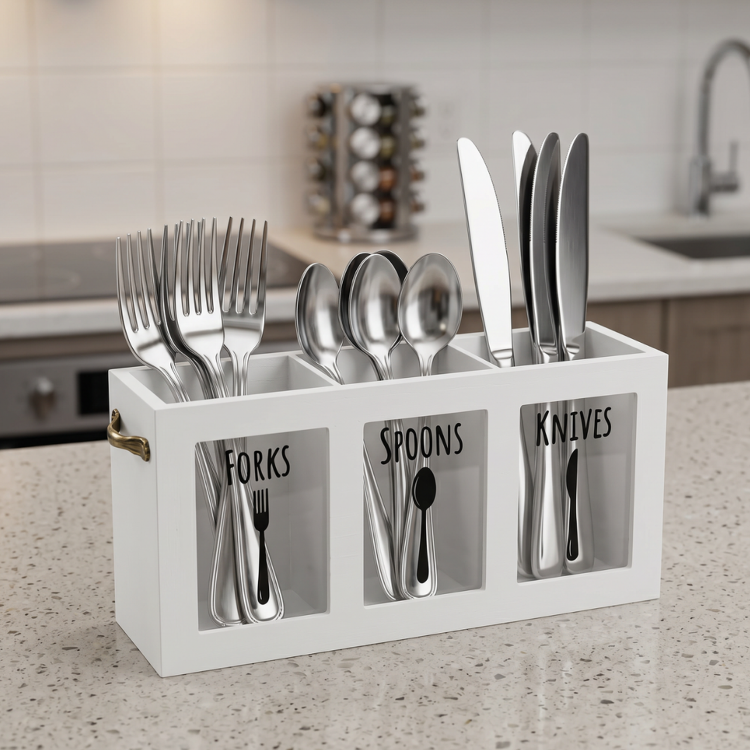 Organizador De Servicios Porta Servicios Cubiertos De Cocina-2
