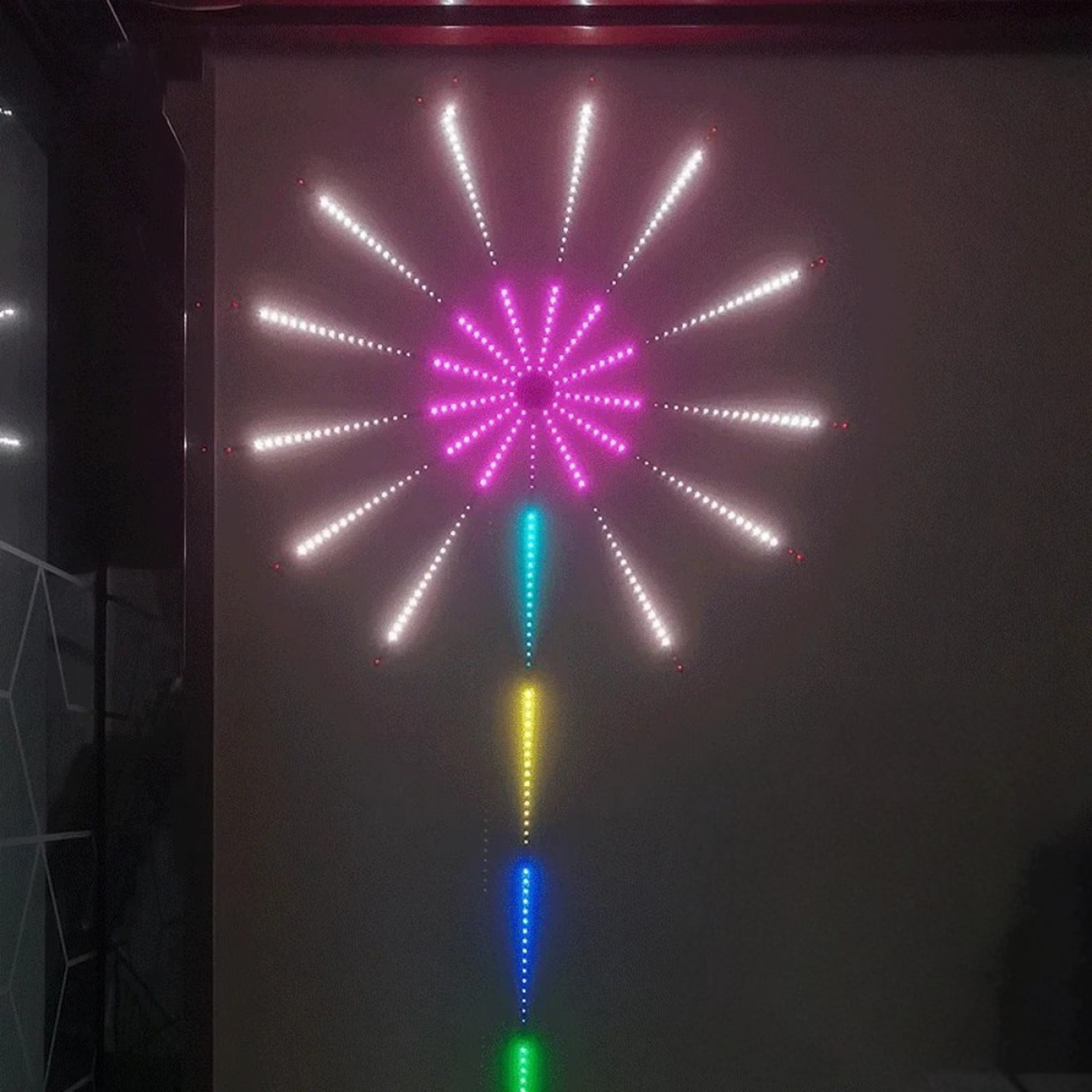 Kit Luces Fuegos Artificiales Rgb Decoracion Navidad Led-2