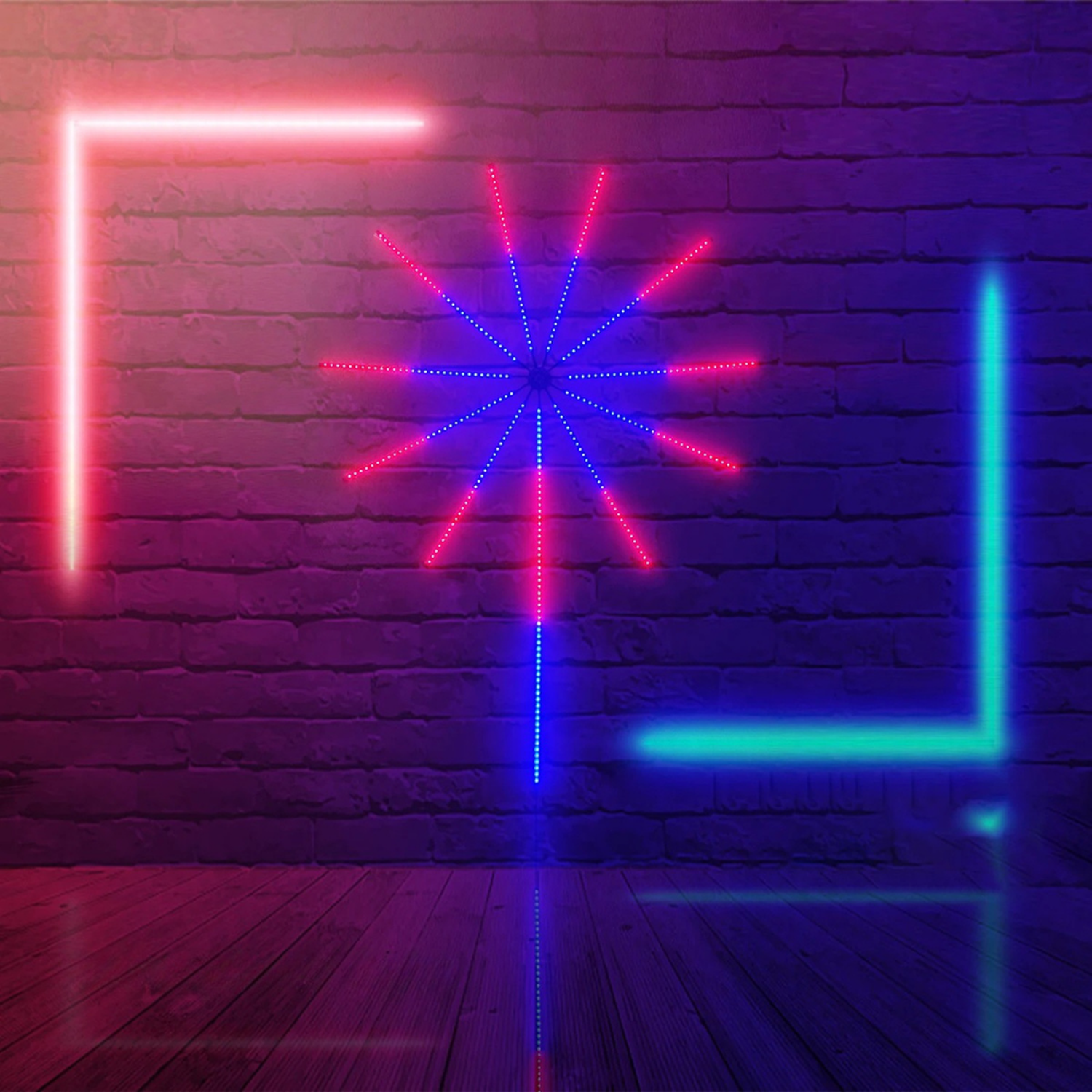 Kit Luces Fuegos Artificiales Rgb Decoracion Navidad Led-7