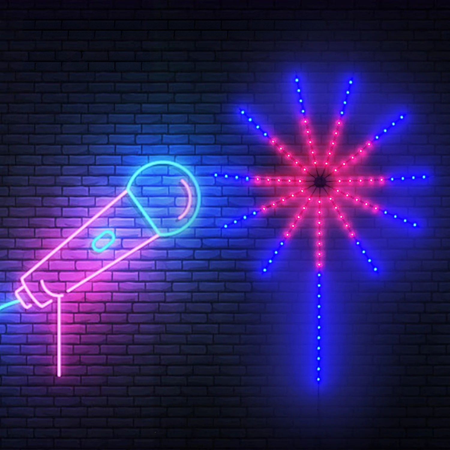 Kit Luces Fuegos Artificiales Rgb Decoracion Navidad Led-8