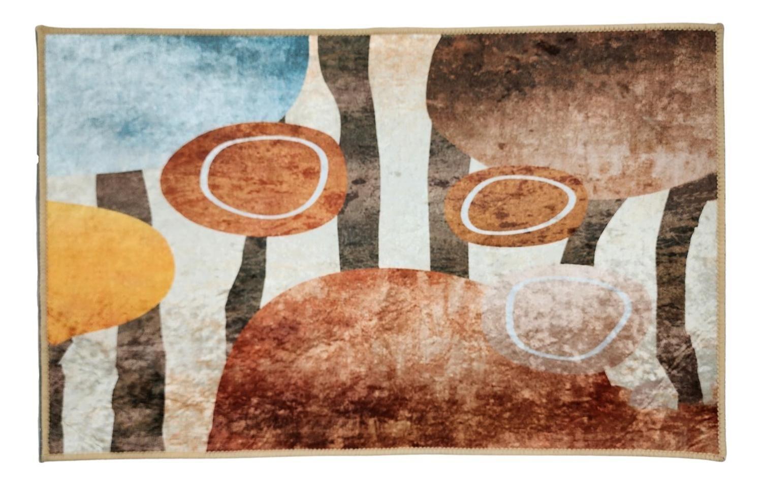 Alfombra De Baño Bajada De Cama Multiuso Diseño Abstracto-0