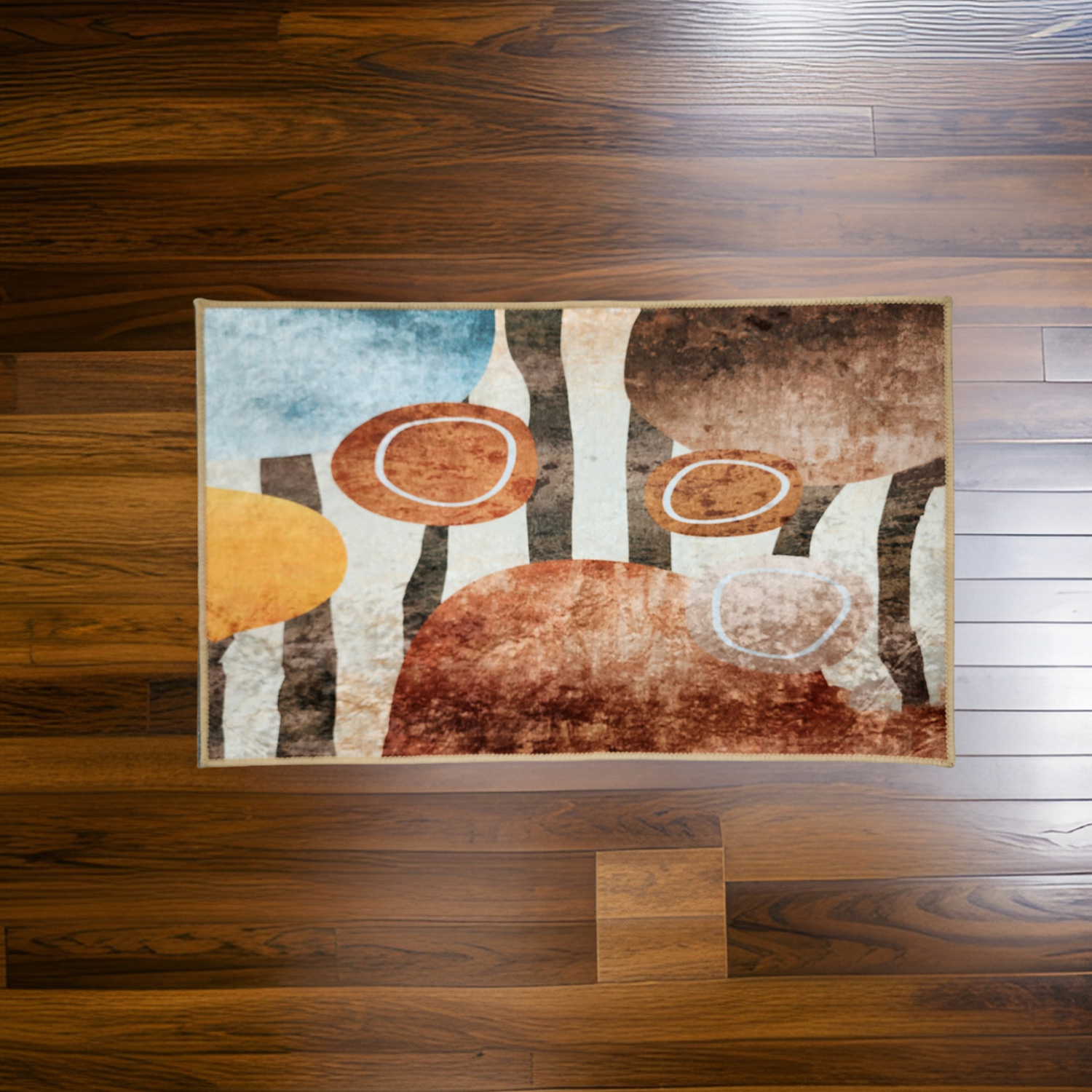 Alfombra De Baño Bajada De Cama Multiuso Diseño Abstracto-2