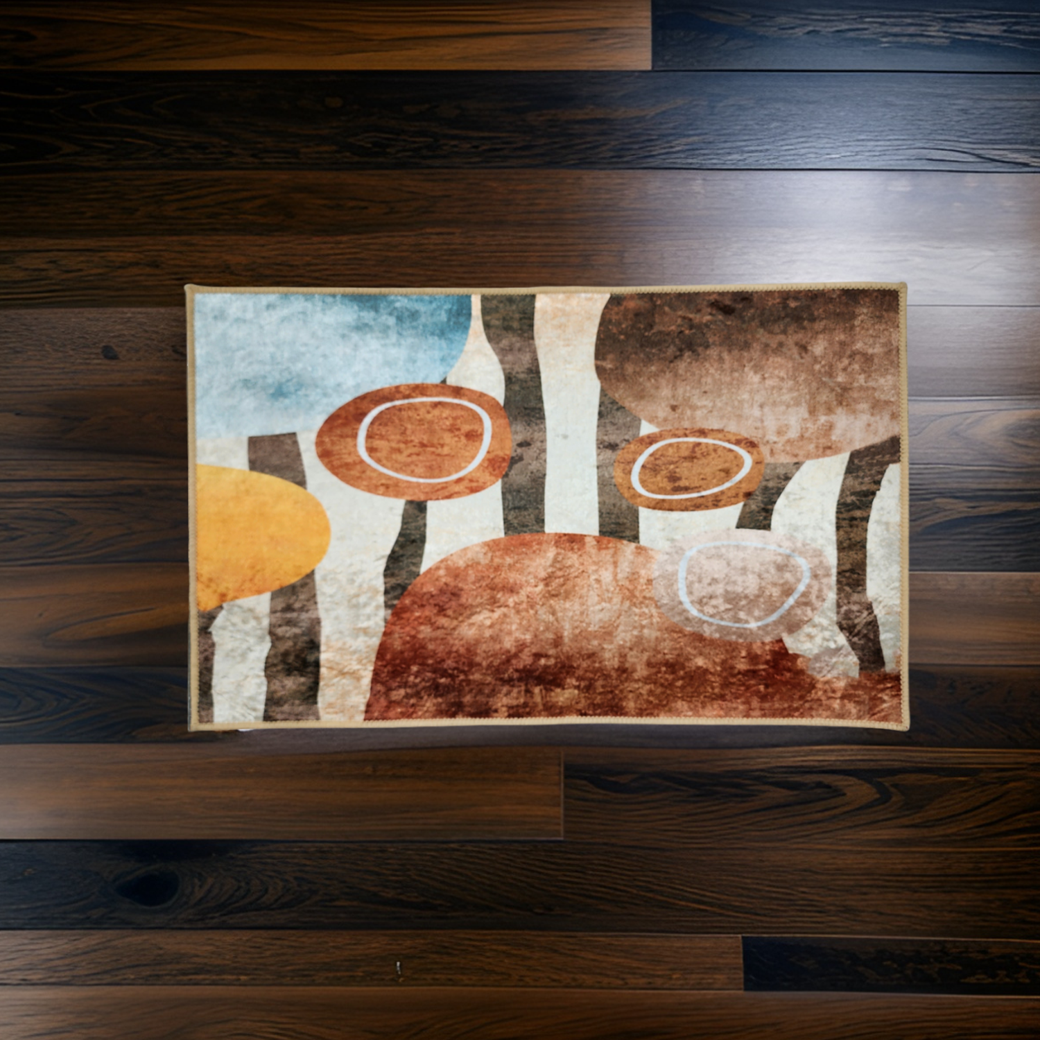 Alfombra De Baño Bajada De Cama Multiuso Diseño Abstracto-4