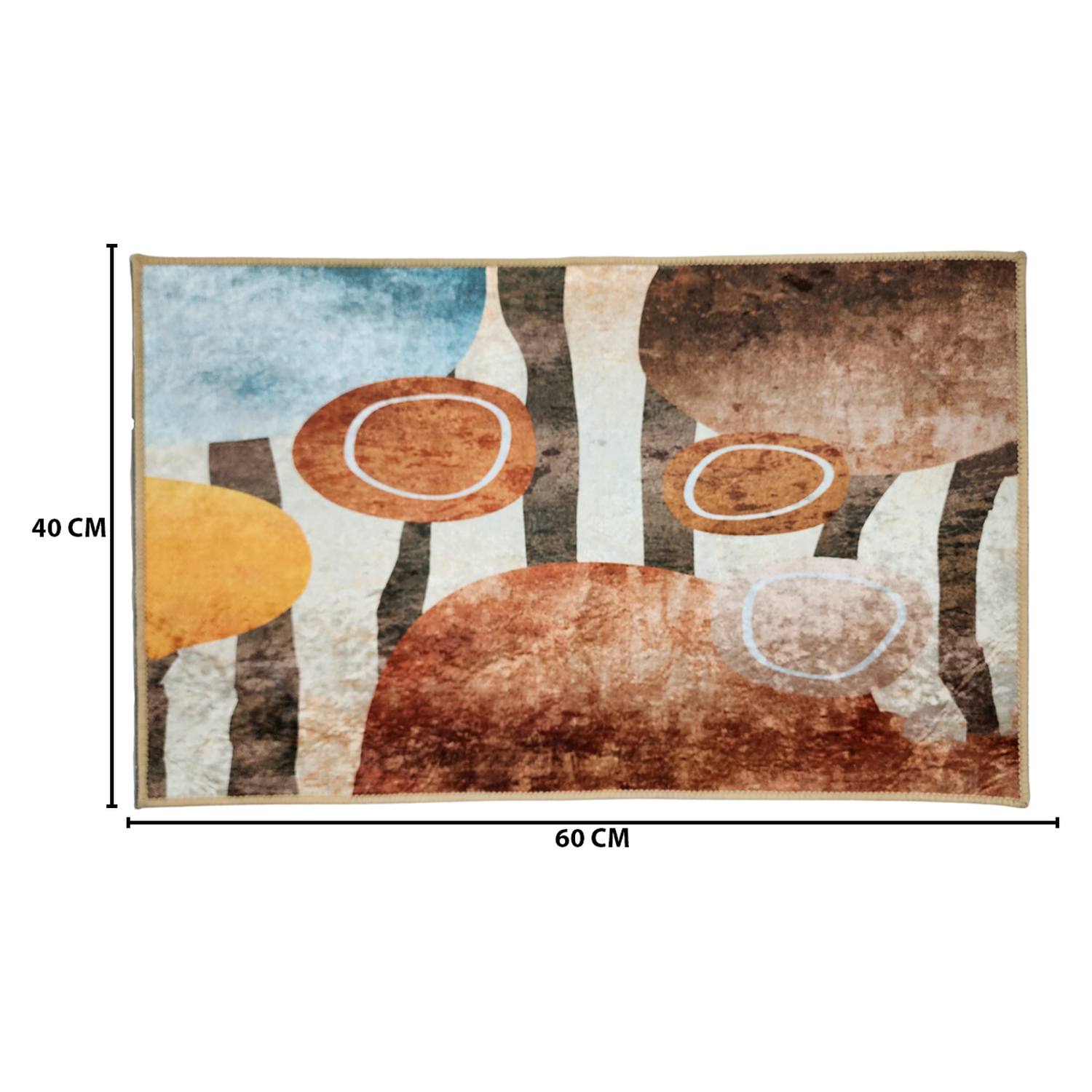 Alfombra De Baño Bajada De Cama Multiuso Diseño Abstracto-6