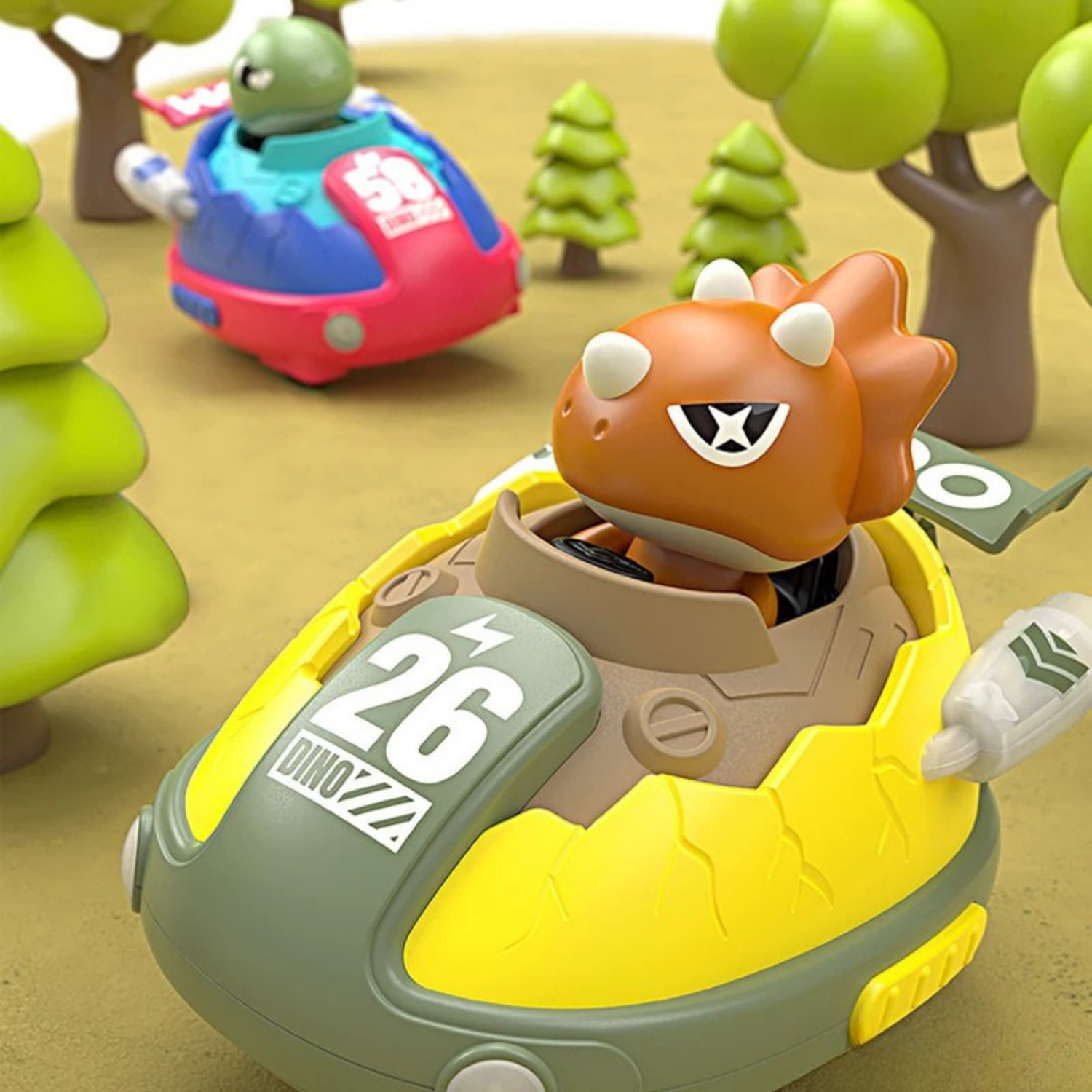 Set de Autitos Chocadores a Control Remoto Piloto Saltarin-3