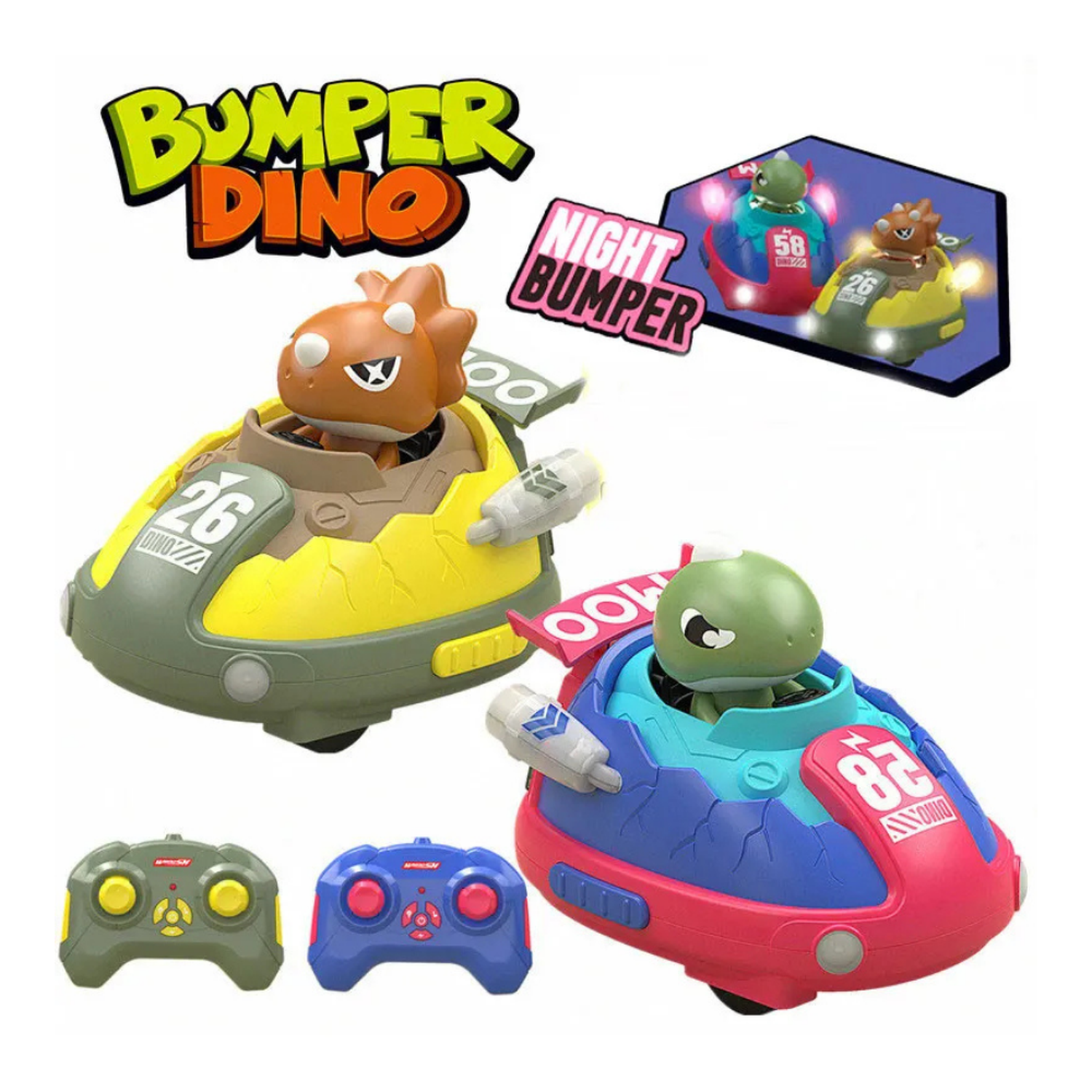 Set de Autitos Chocadores a Control Remoto Piloto Saltarin-7