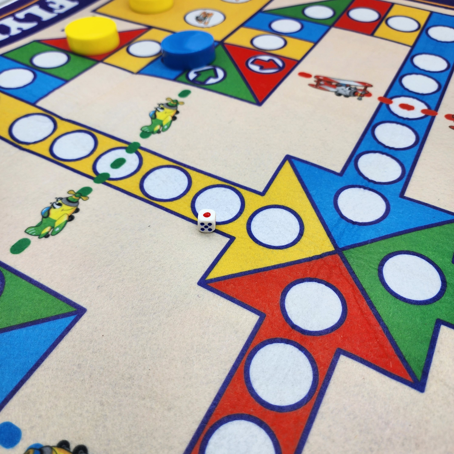 Juego De Mesa Ludo Grande Entretenimiento Tapete Didactico-2