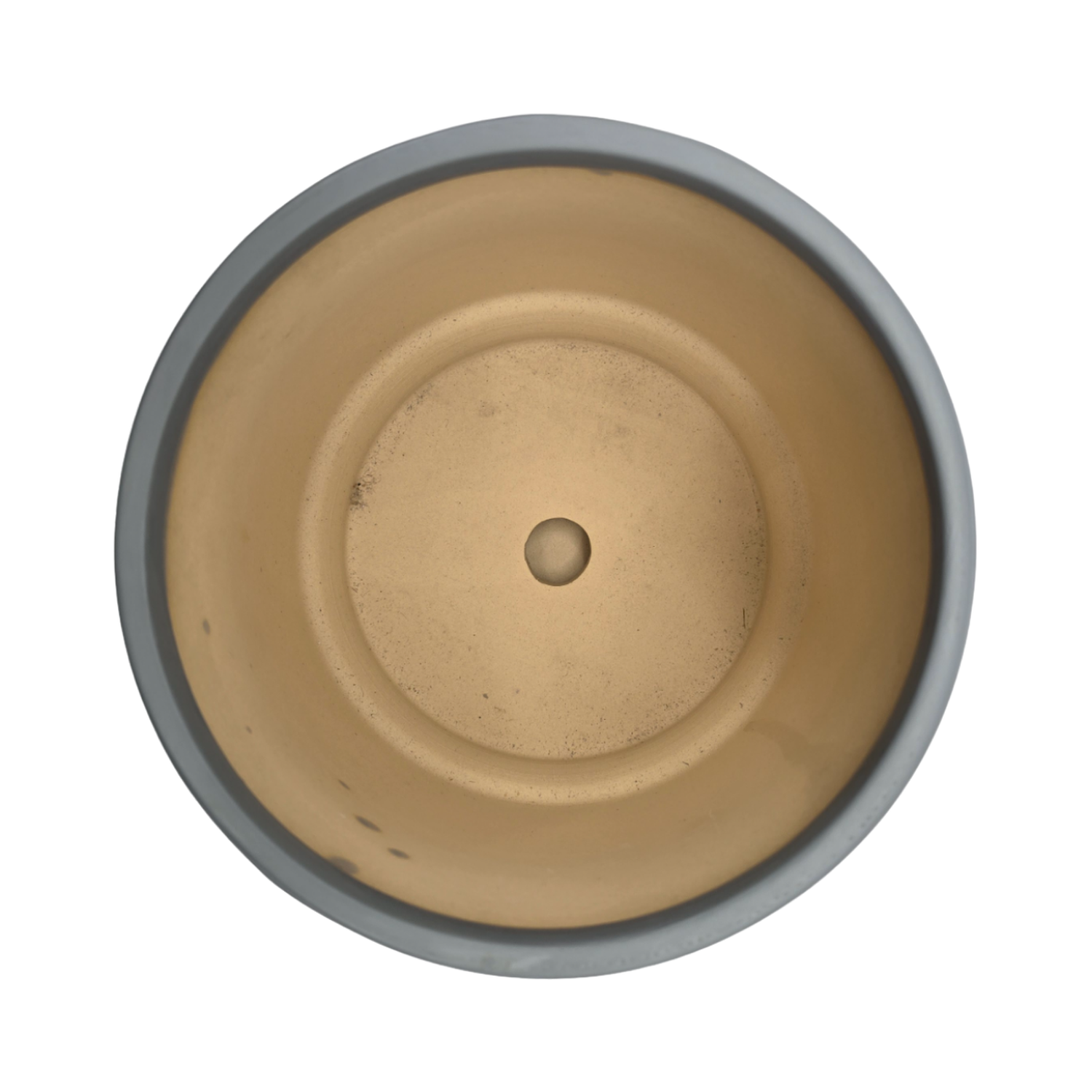 Macetero Maceta De Ceramica Gris Con Patrones Negros M-5