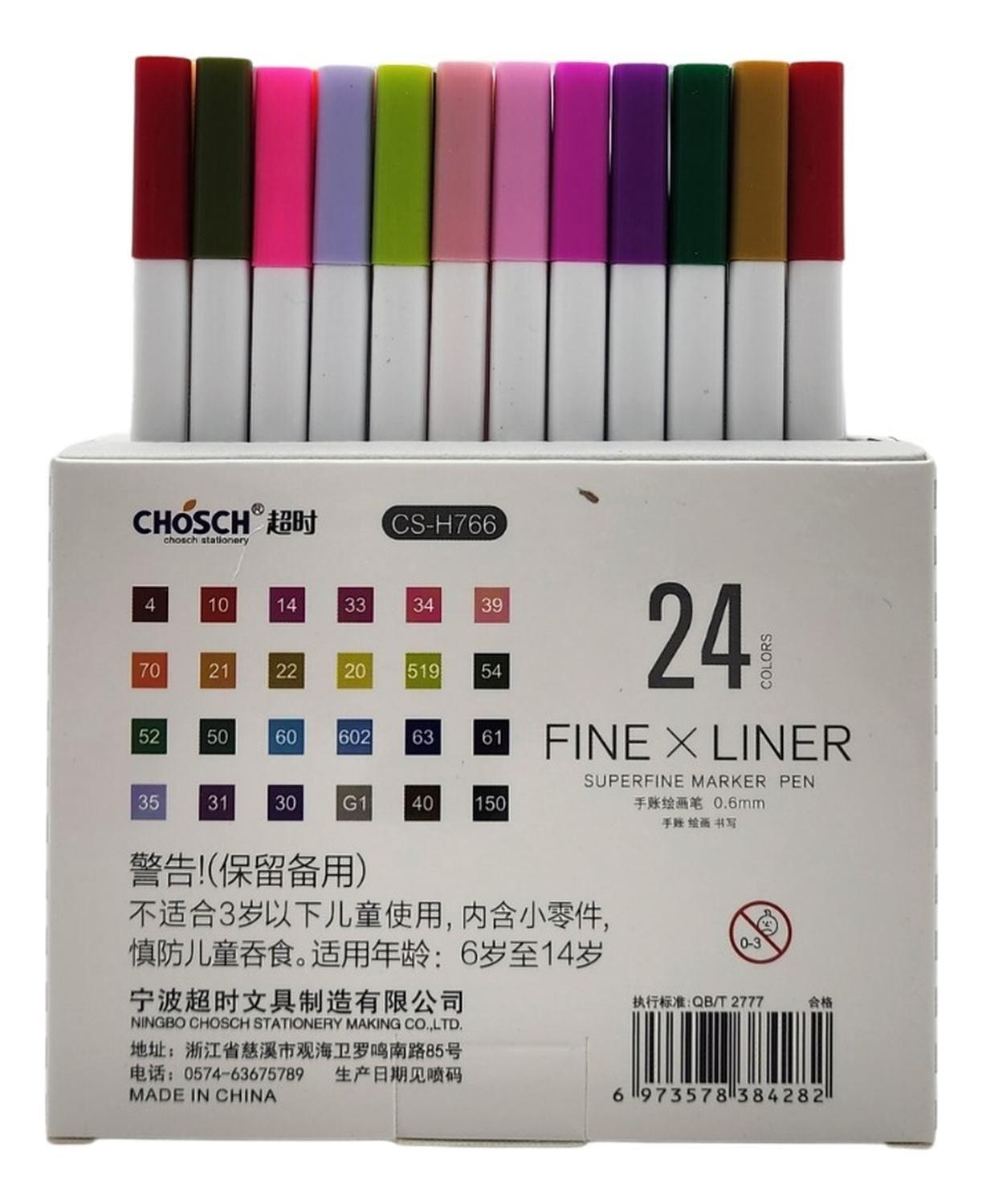 Set 24 Lapices Tira Lineas Fine X Liner Dibujo Profesional-6