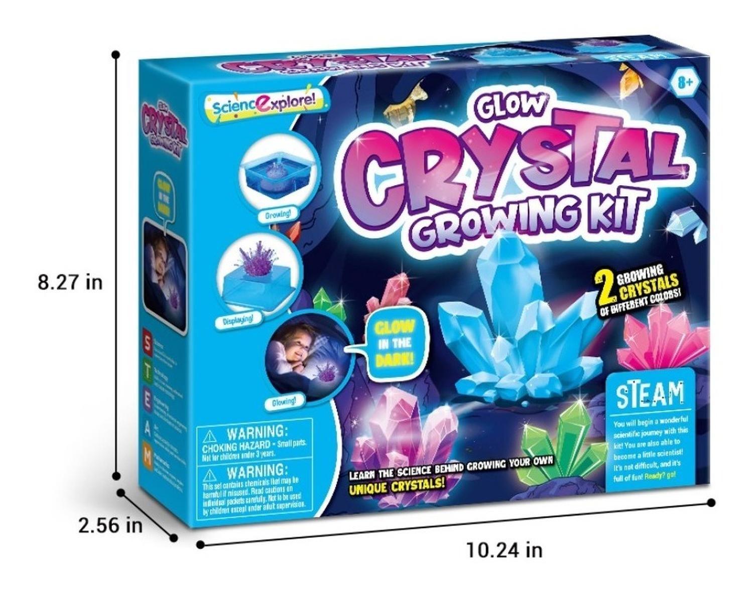 Kit Ciencias Cultivo De Cristales Luminoso Juguete Educativo-2