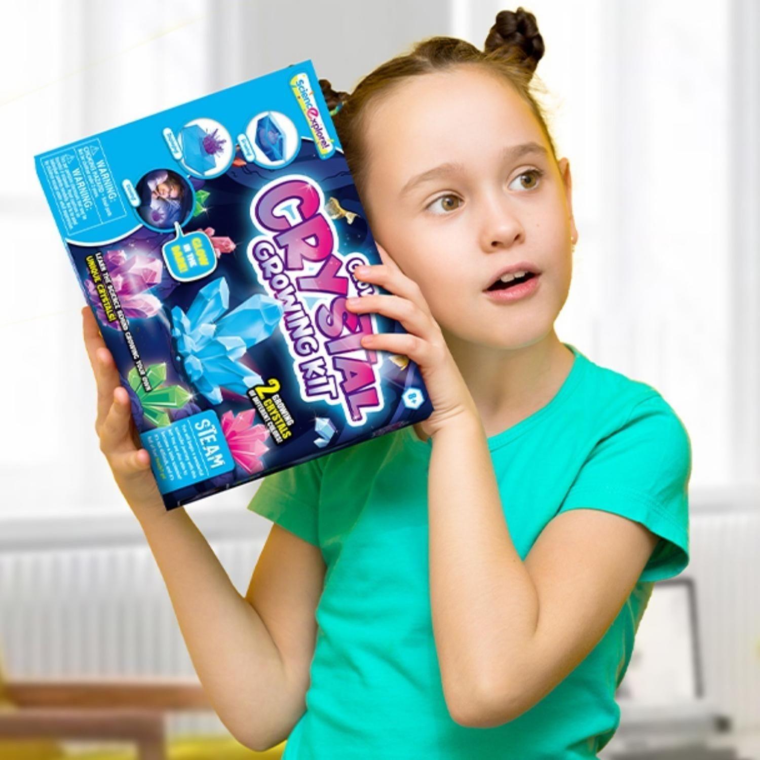 Kit Ciencias Cultivo De Cristales Luminoso Juguete Educativo-5